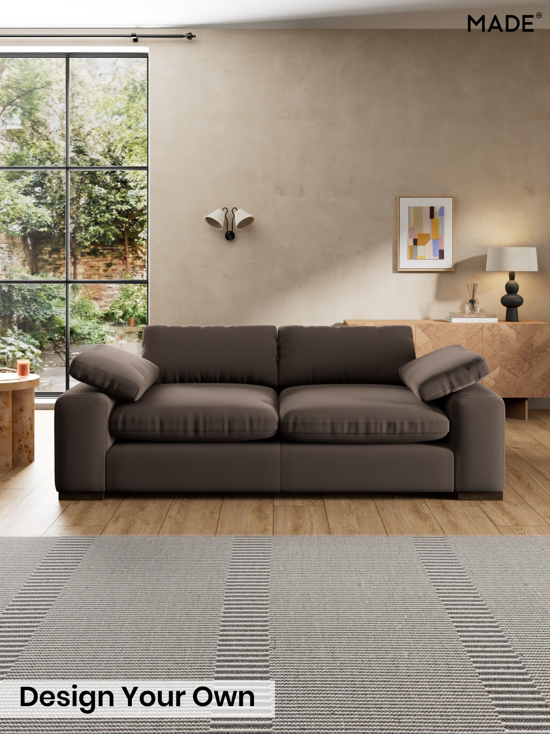 Matt Velvet Easy Clean/Soft Brown - Melbourne By Made