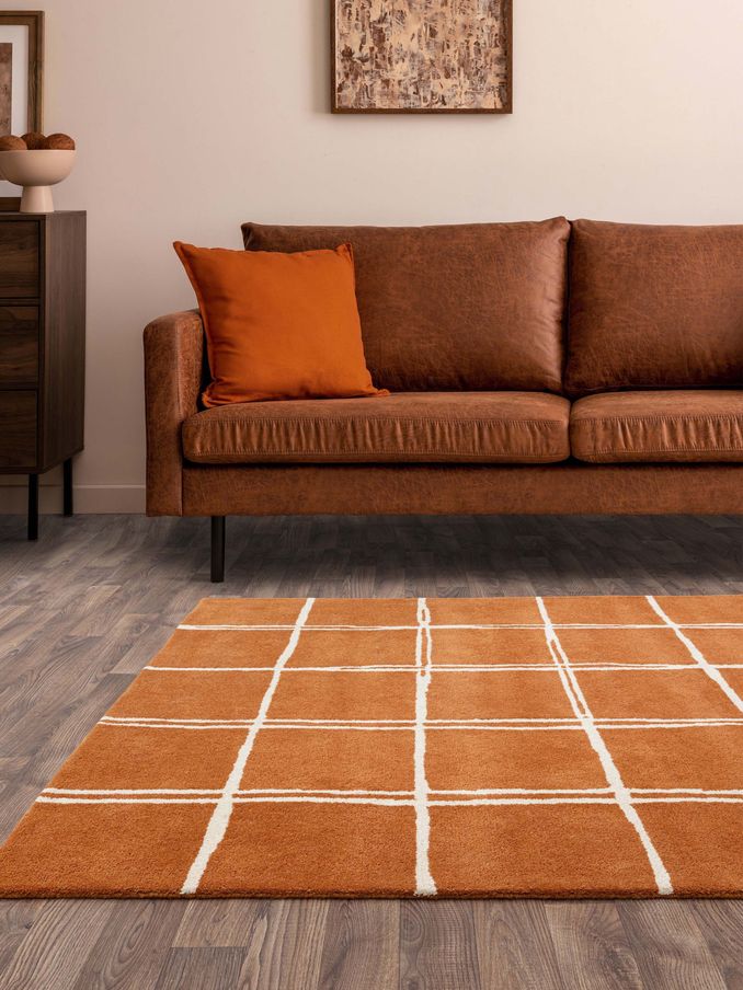 Asiatic Rugs Orange Albany Rug (N15653) | £83 - £400