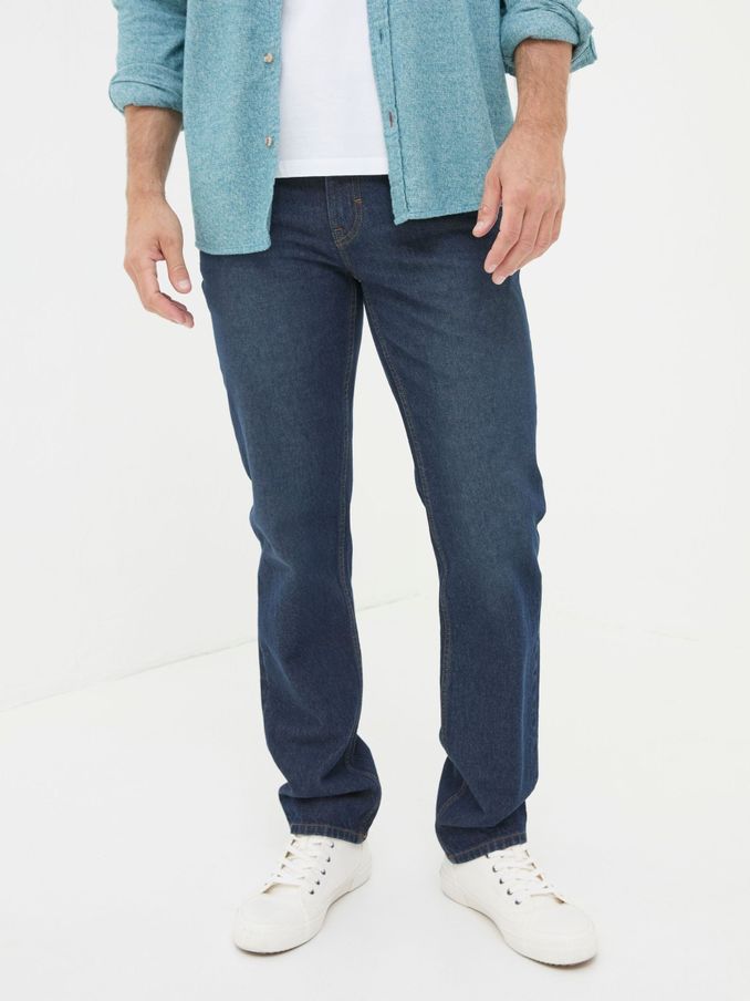 Blue Straight Fit Recycled Jeans (N21671) | £35