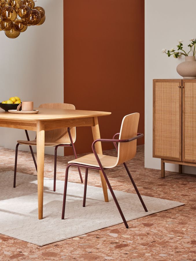 Set of 2 Sadie Dining Chairs in Burgundy Red (N22146) | £199