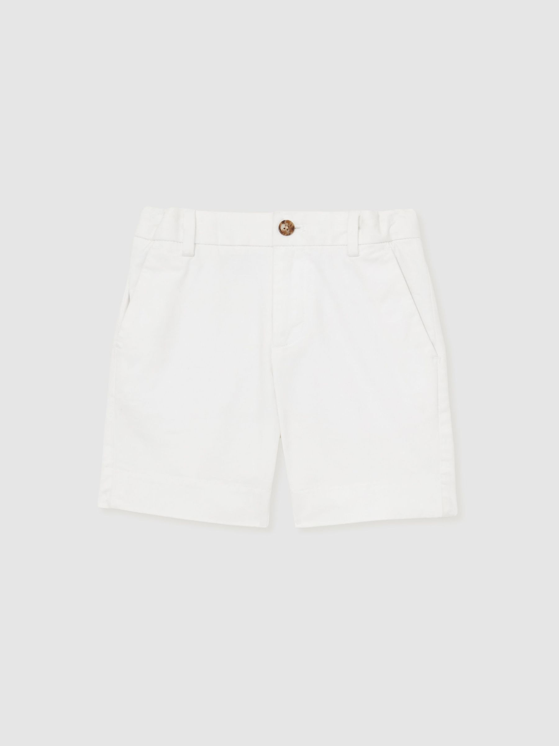 13-14 yrs Casual Chino Shorts in White (N22862) | £28