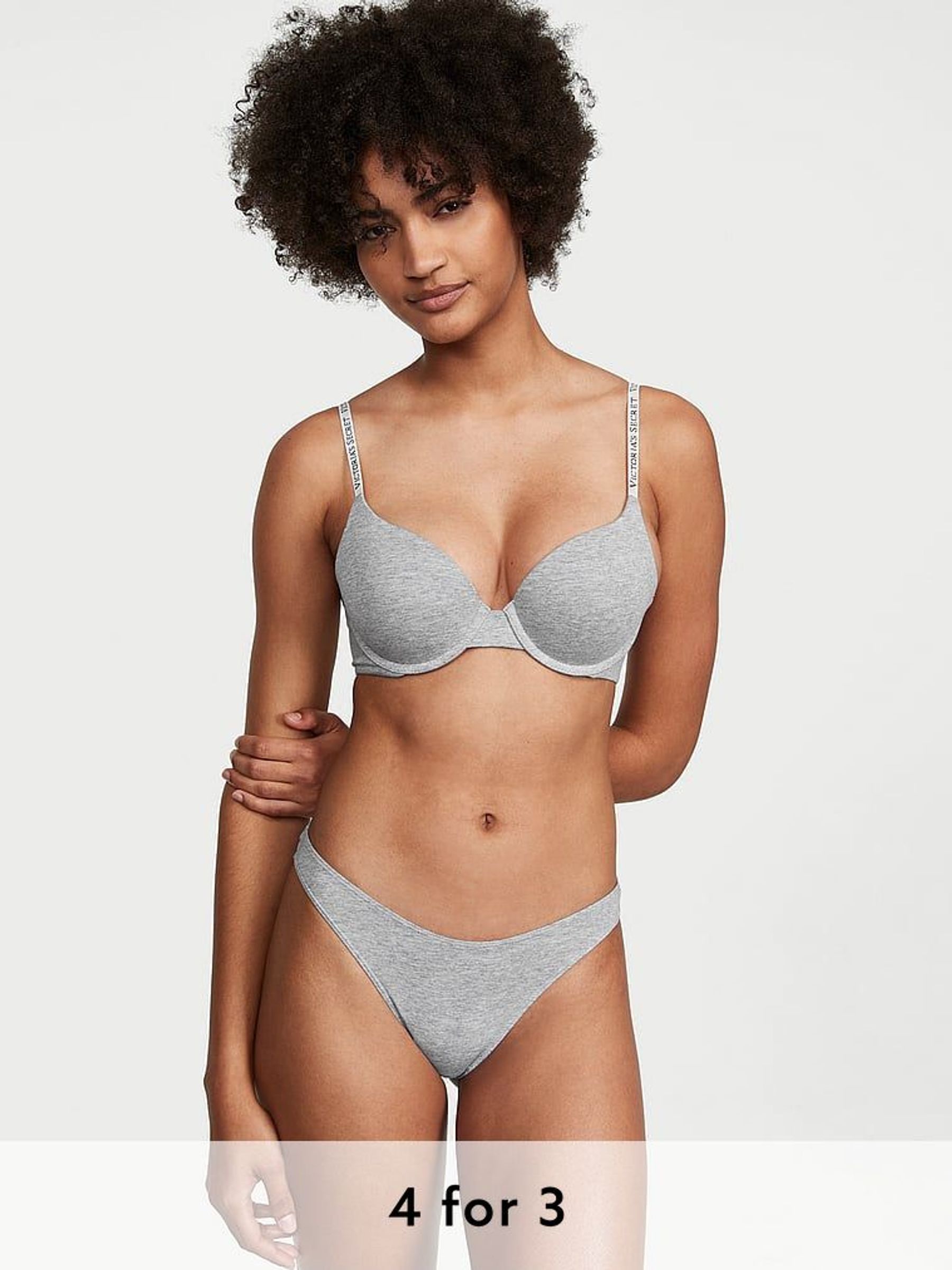 Medium Heather Grey High Leg Knickers (N24998) | £9