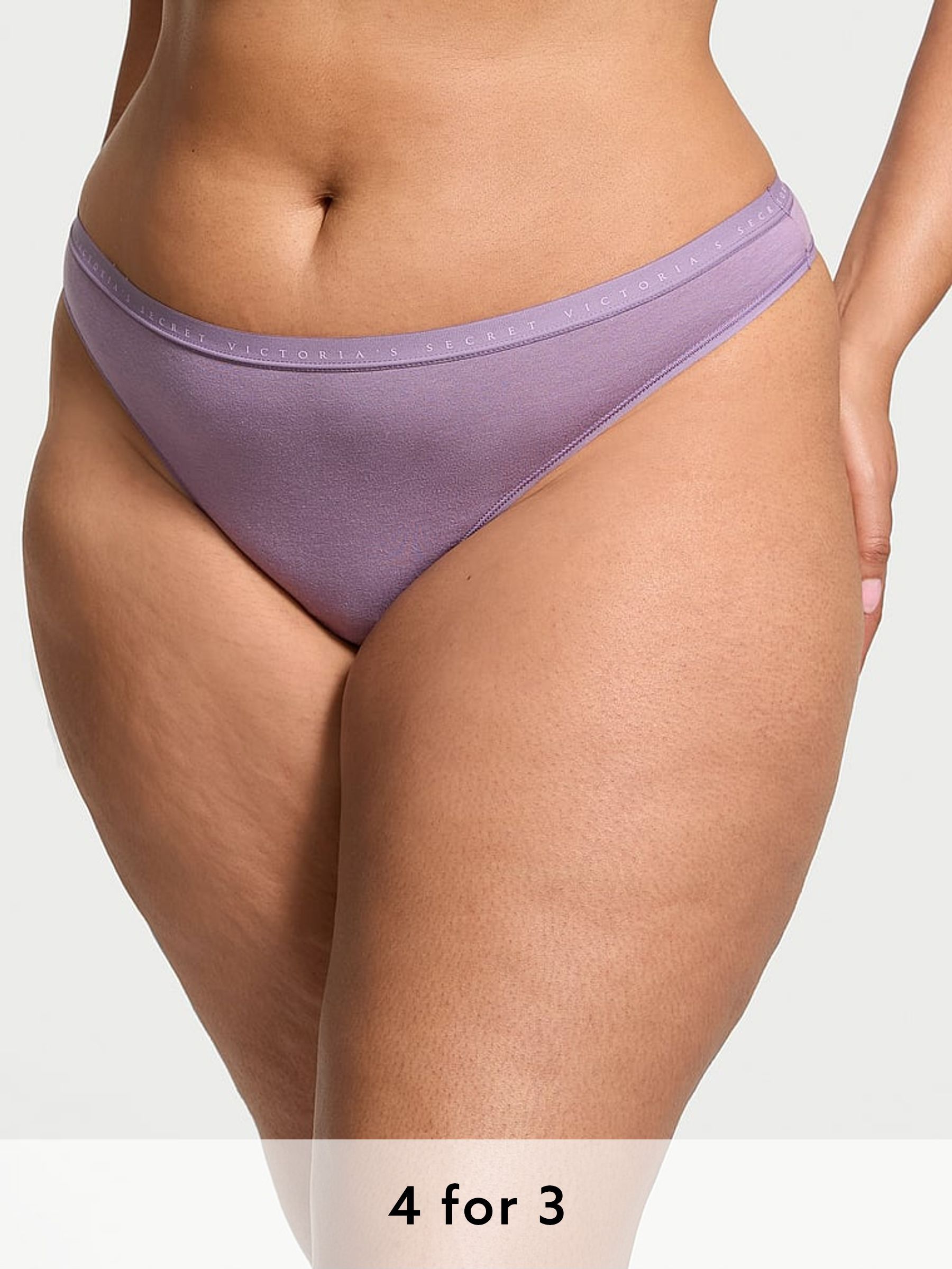 Frozen Plum Purple Thong Knickers (N25047) | £9
