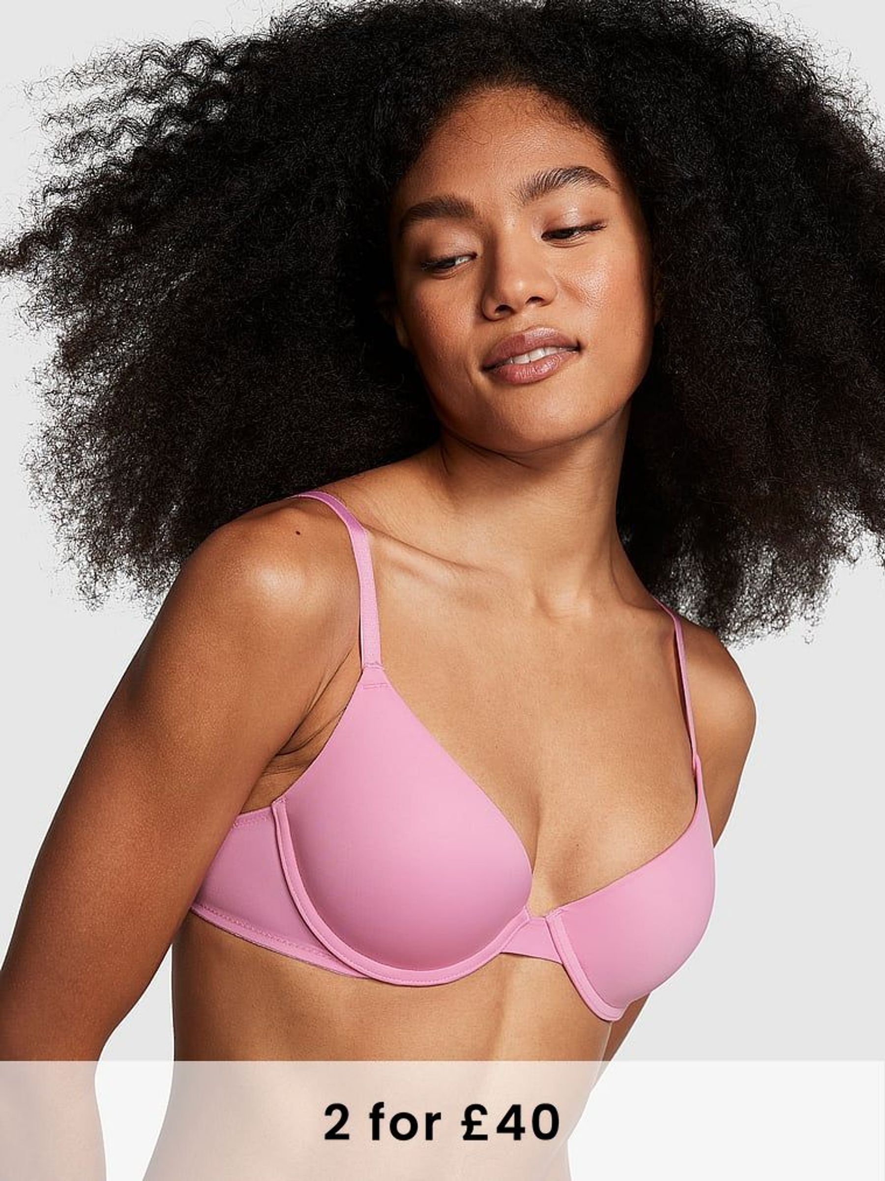 Pink Moonstone Push Up T-Shirt Bra (N25068) | £11