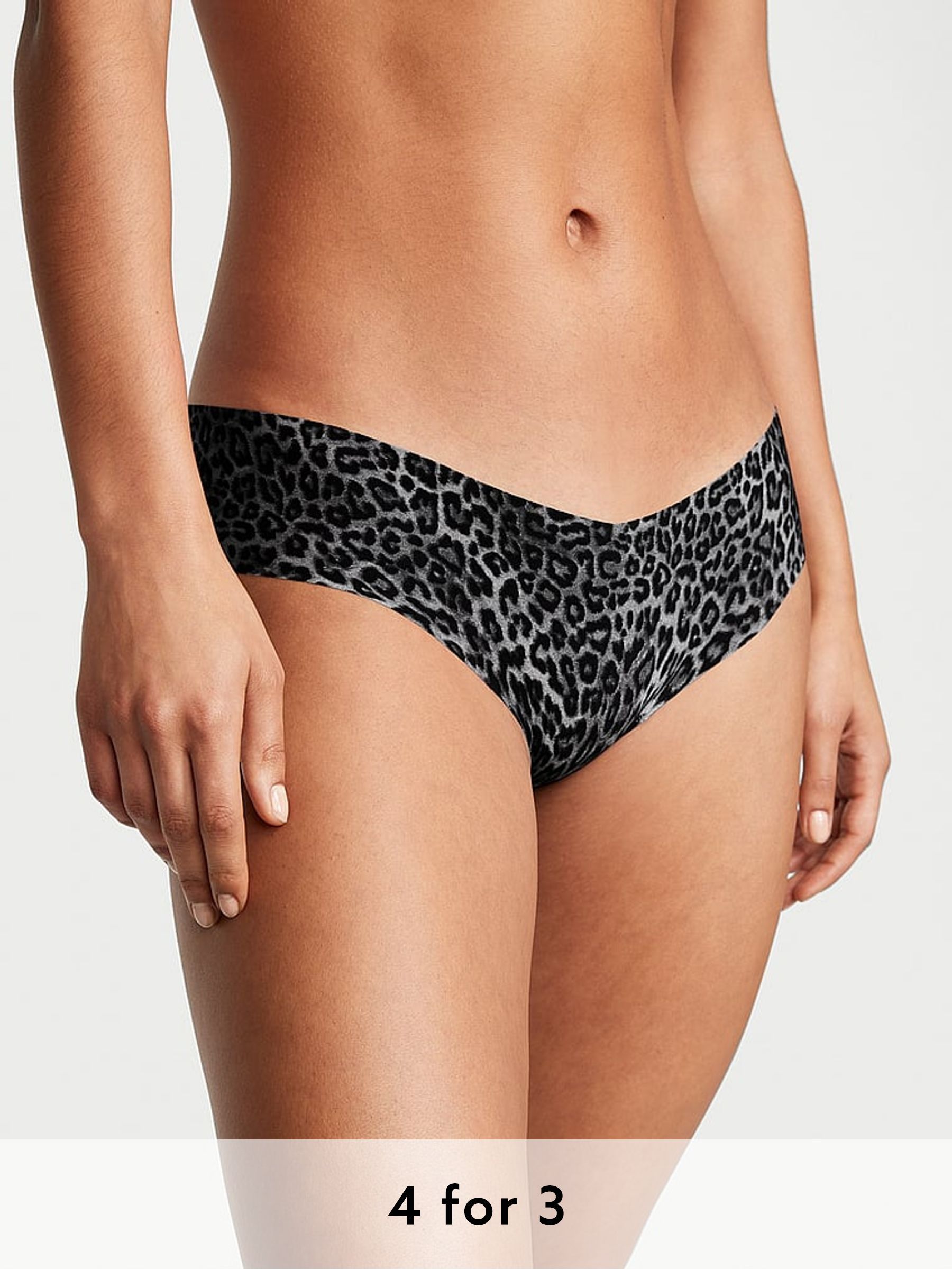 Leopard Black Hipster Knickers (N25096) | £9