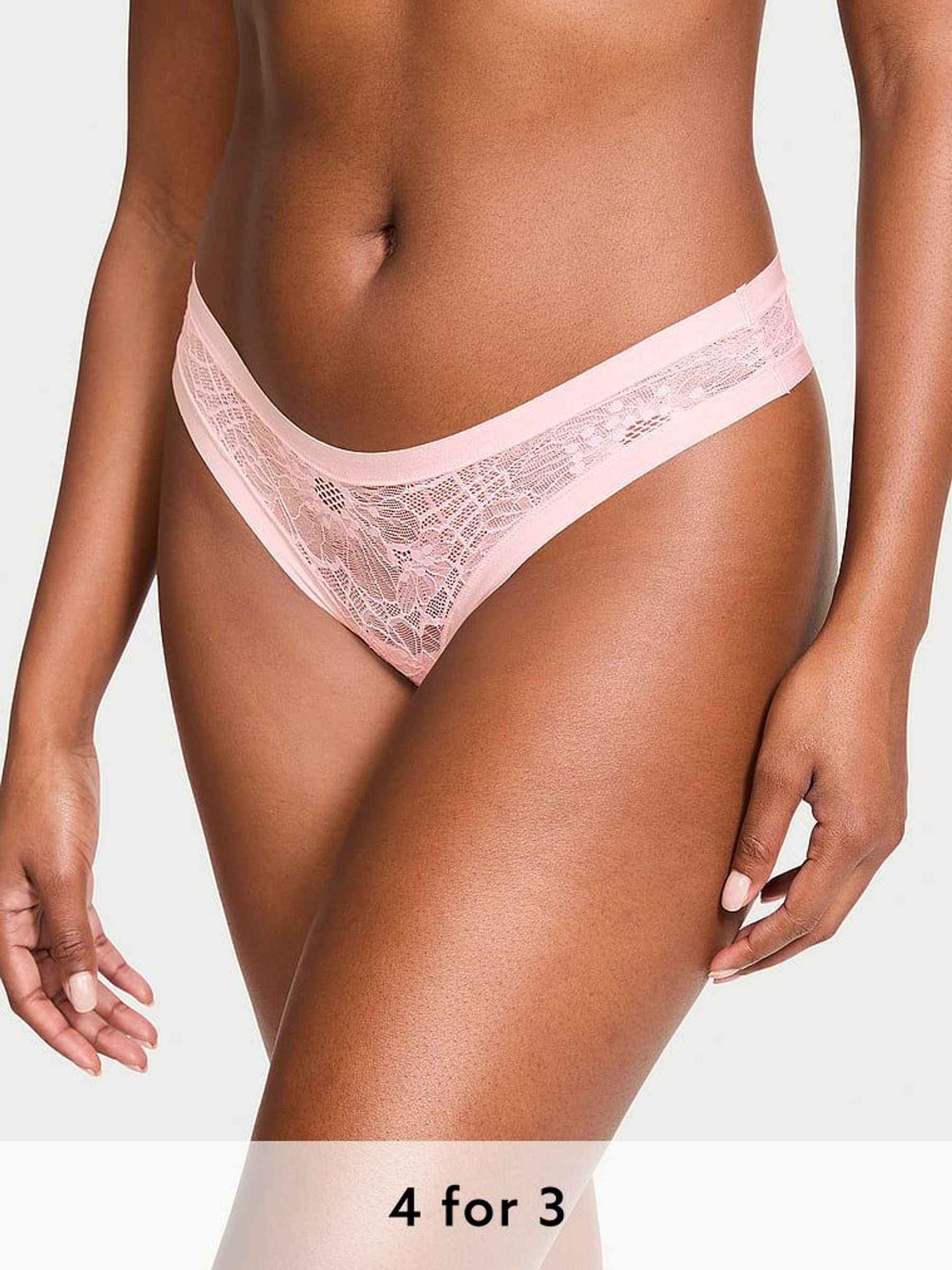 Pretty Blossom Pink Thong Knickers (N25112) | £9