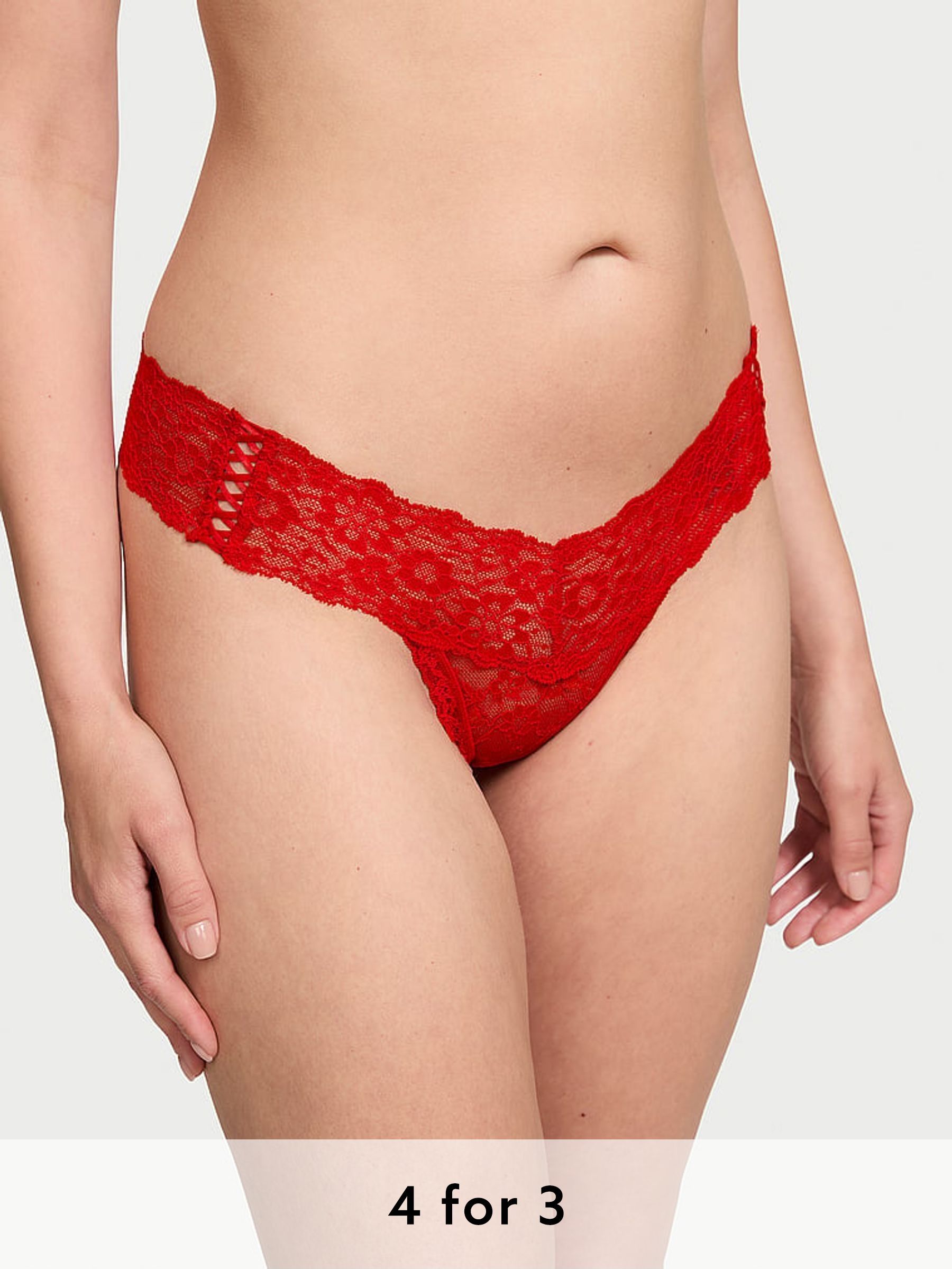 Lipstick Red Thong Knickers (N26056) | £9
