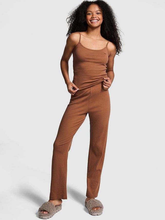 Nude Caramel Cami Long Pyjama Set (N26065) | £39