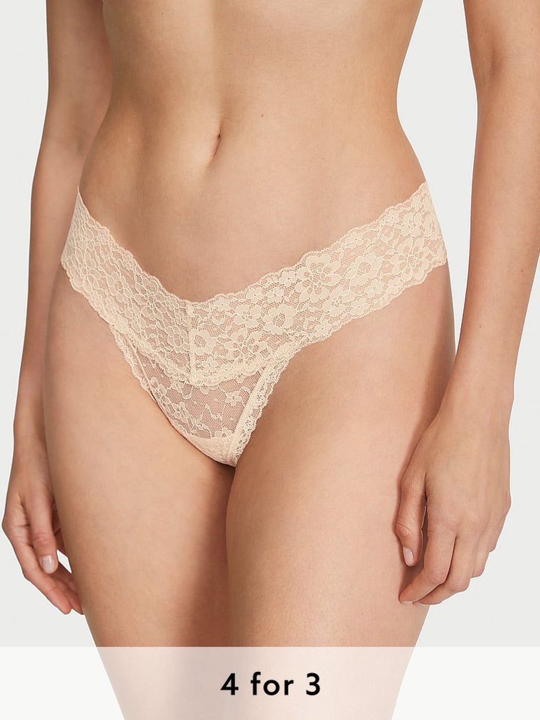 Marzipan Nude Thong Knickers (N26086) | £9