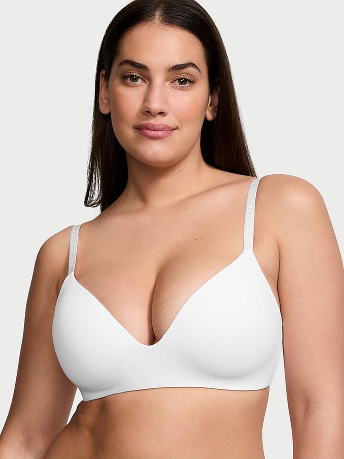 White Logo Non Wired Lightly Lined Bra (N27701) | £35