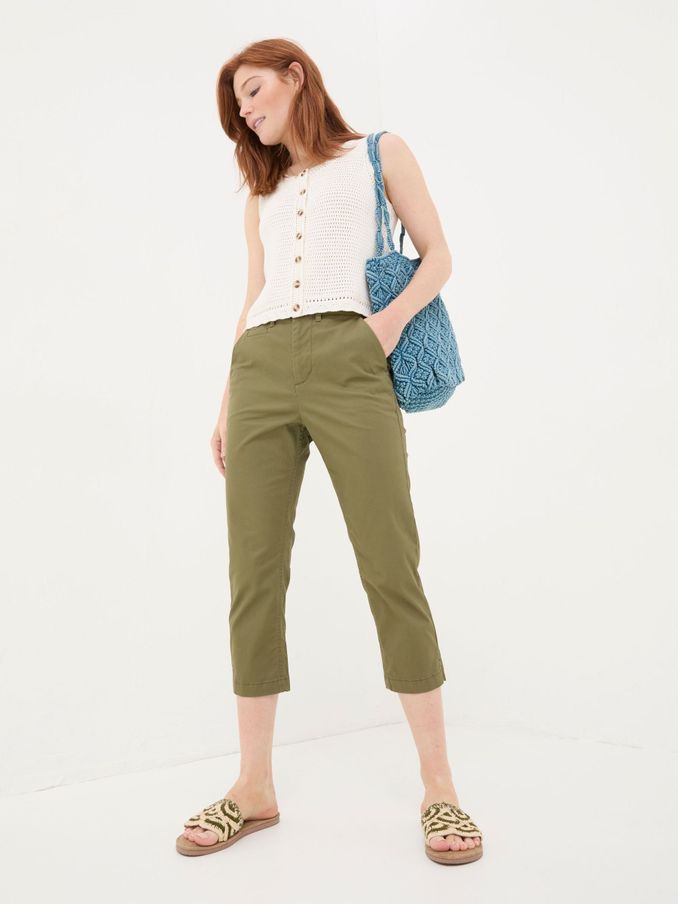 Farnham Green Cropped Chinos (N28970) | £28