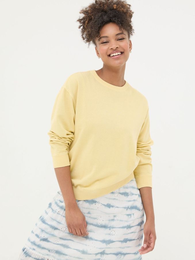 Georgia Yellow Crew Sweatshirt (N28985) | £24