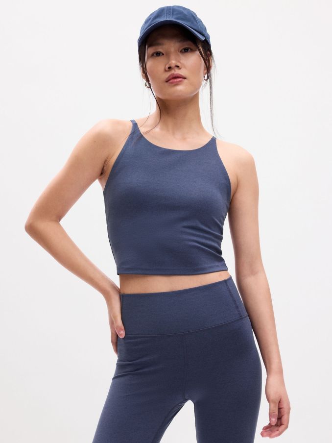 Navy Blue Studio Longline Sports Bra (N30505) | £12