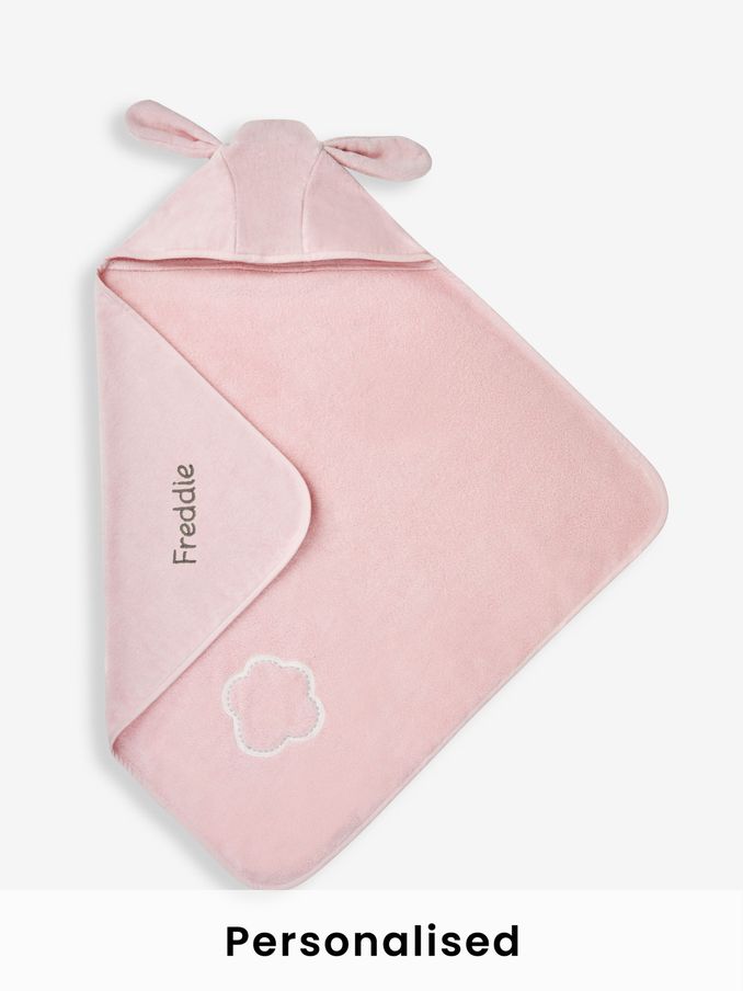 Personalised Bunny Hooded Towel (N32430) | £25.50