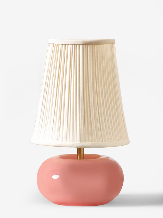 Novogratz Pink/Cream Vivienne Table Lamp (N33626) | £49