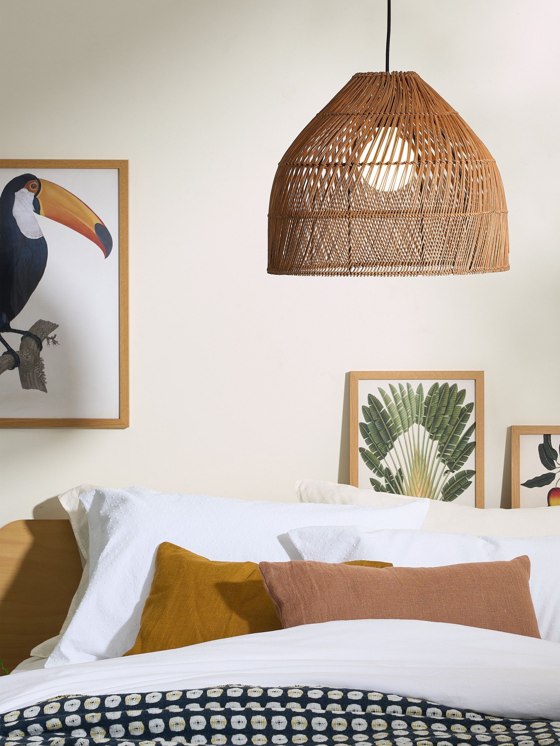 Java Small Lamp Shade in Dark Rattan (N36373) | £79