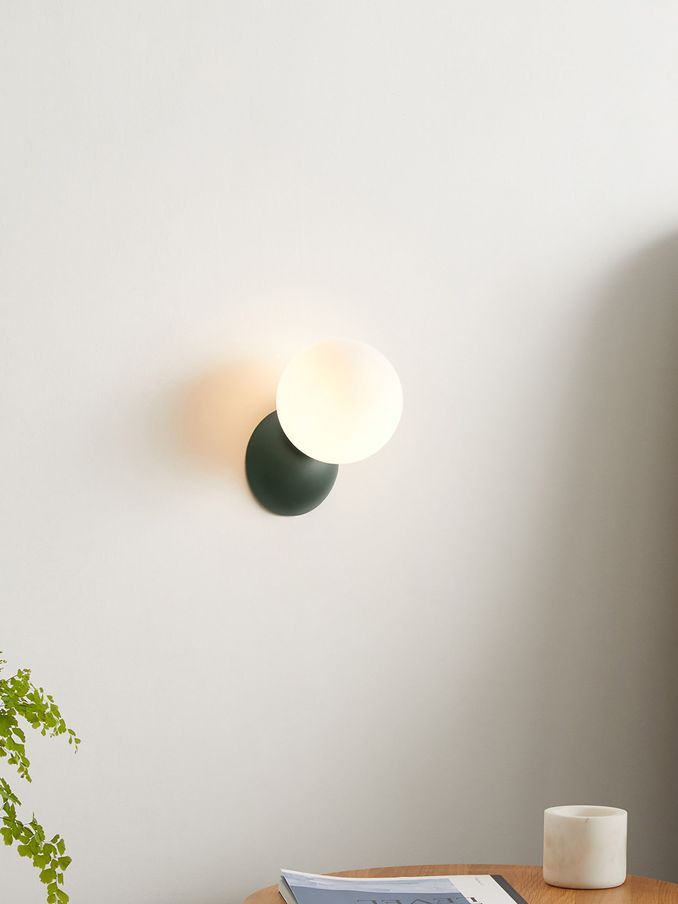 Vetro Wall Light in Green (N36699) | £49