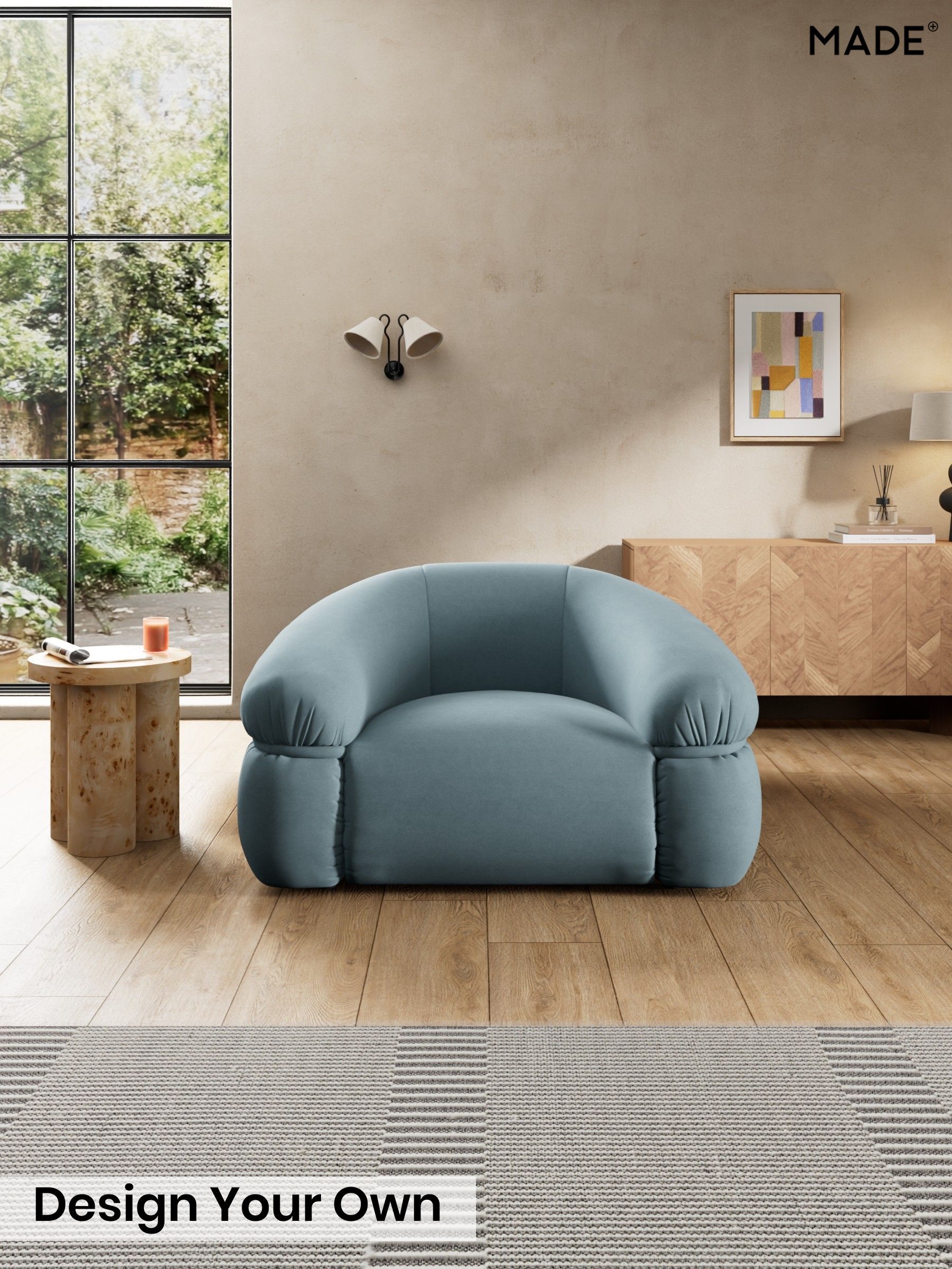 Cotton Velvet Blend/Denim Blue - Soma By Made