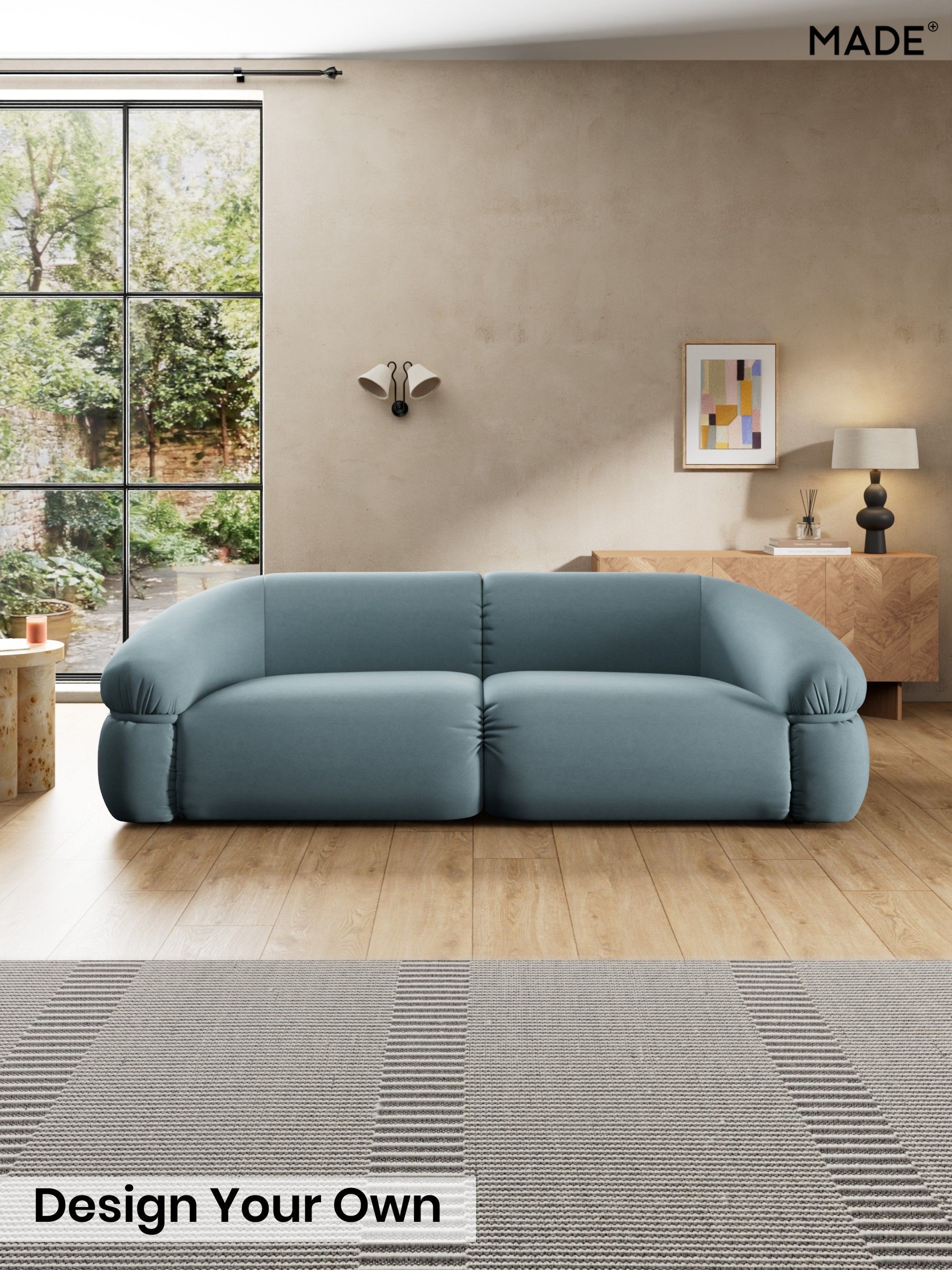 Cotton Velvet Blend/Denim Blue - Soma By Made