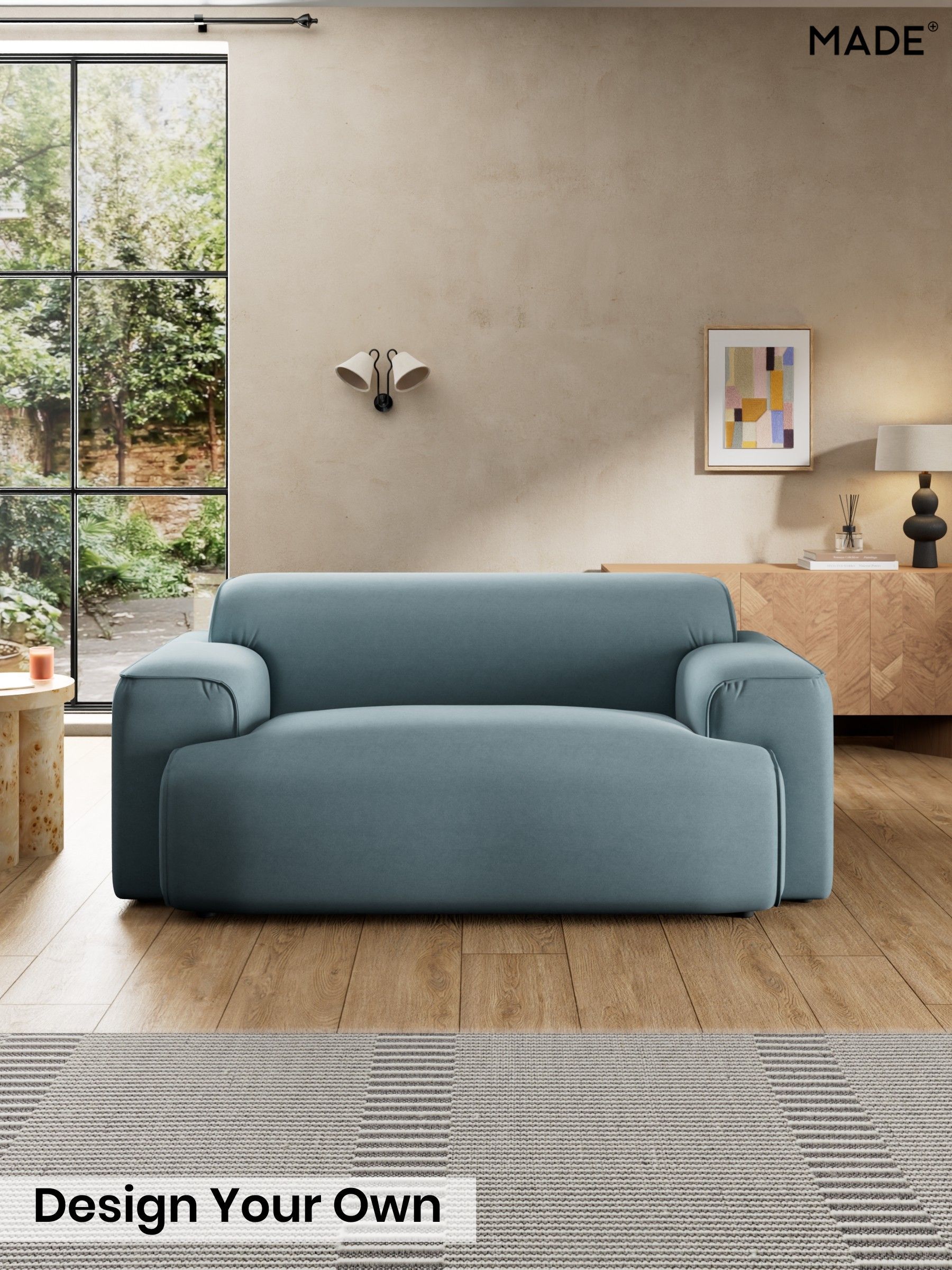 Cotton Velvet Blend/Denim Blue - Avalon By Made