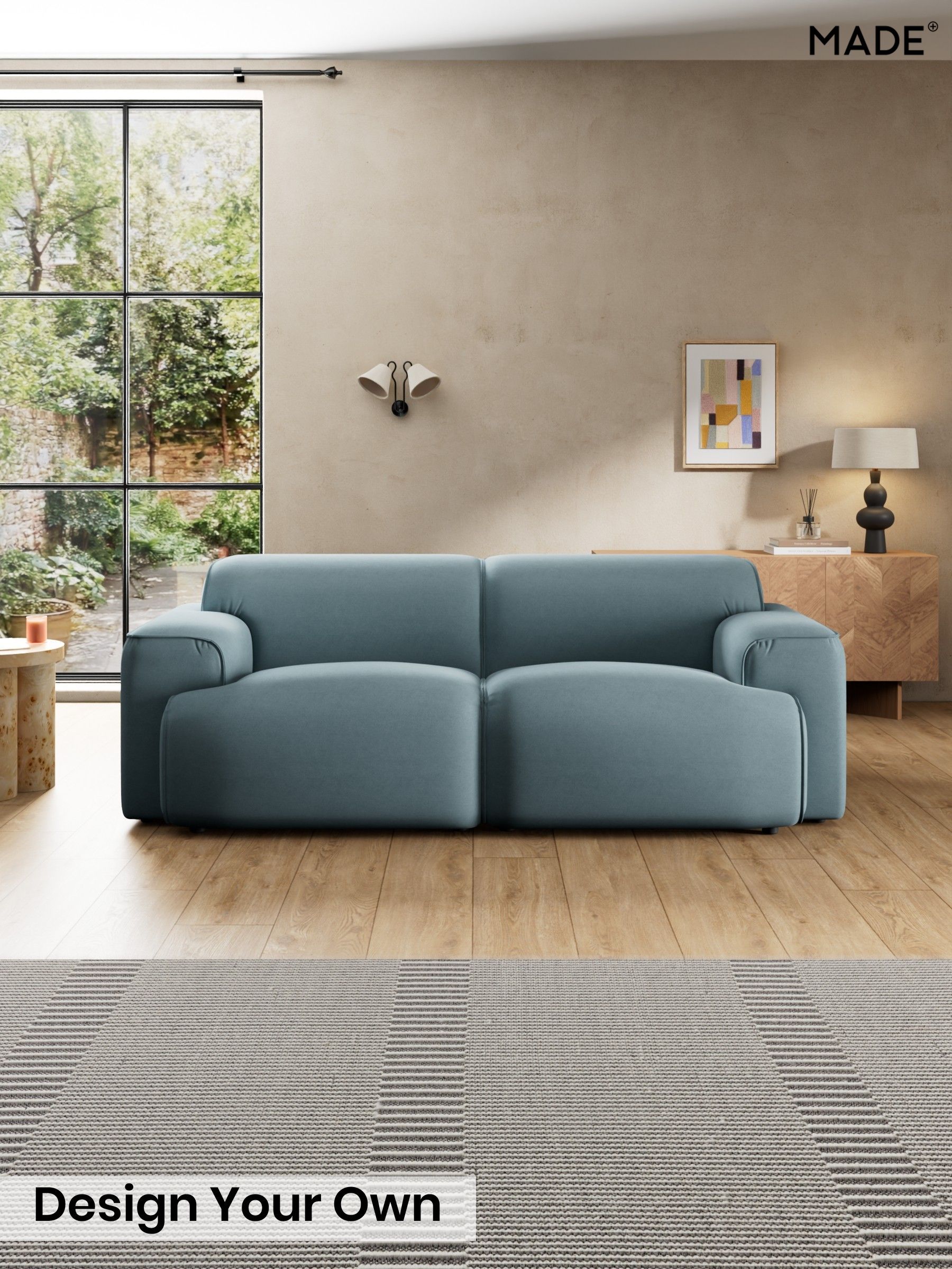 Cotton Velvet Blend/Denim Blue - Avalon By Made