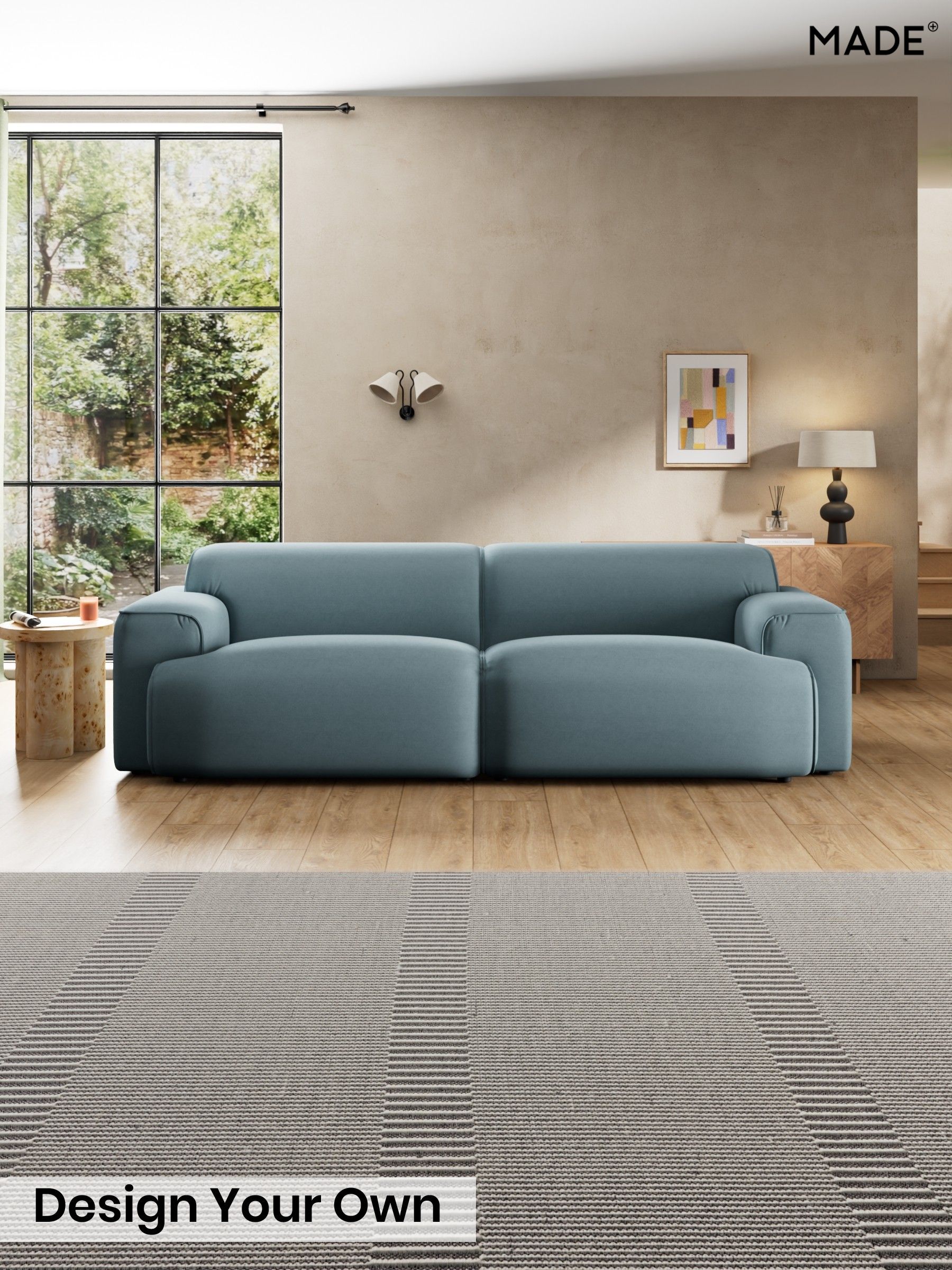 Cotton Velvet Blend/Denim Blue - Avalon By Made