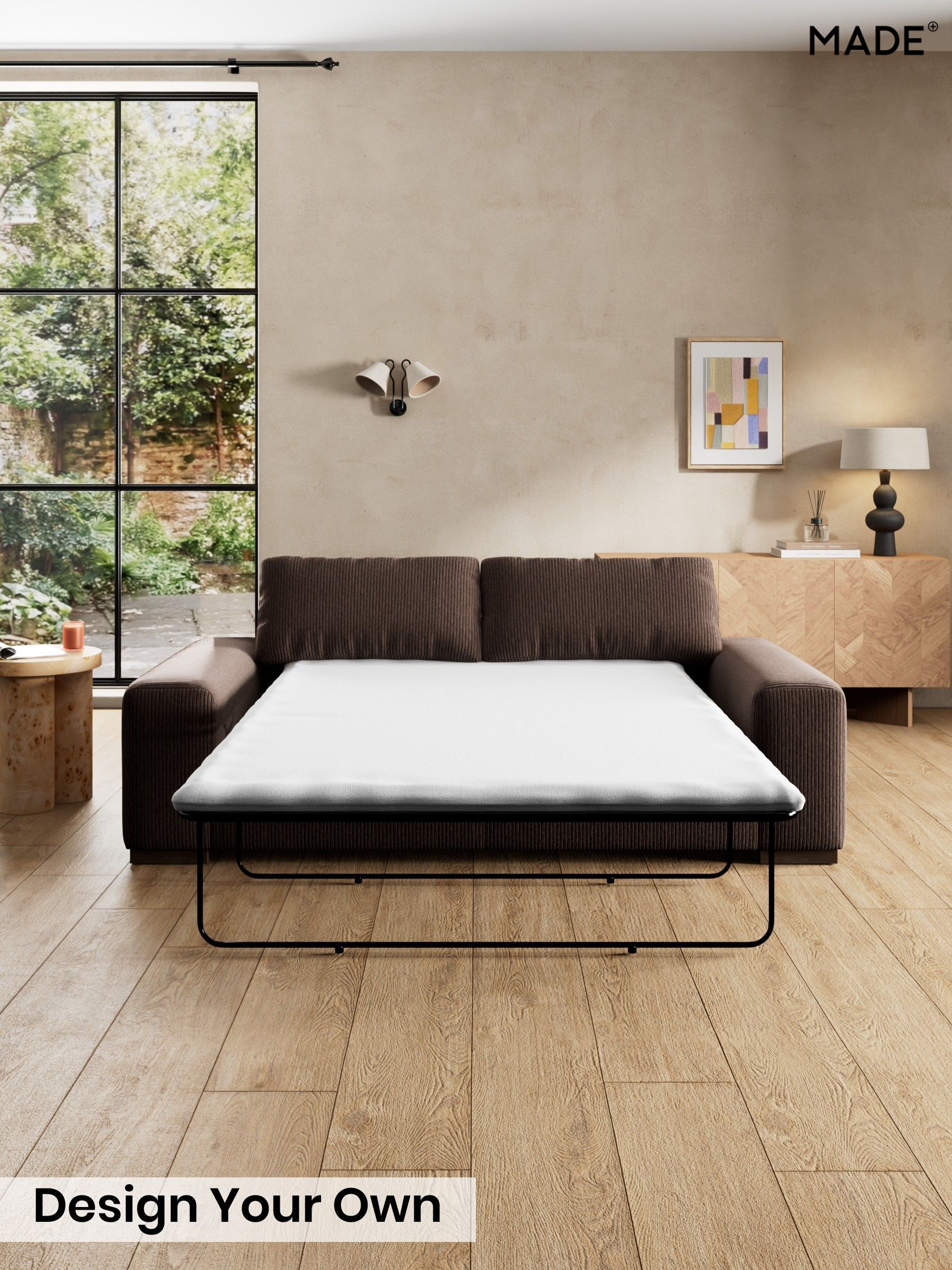 Matt Corduroy/Chocolate Brown - Melbourne Luxe By Made