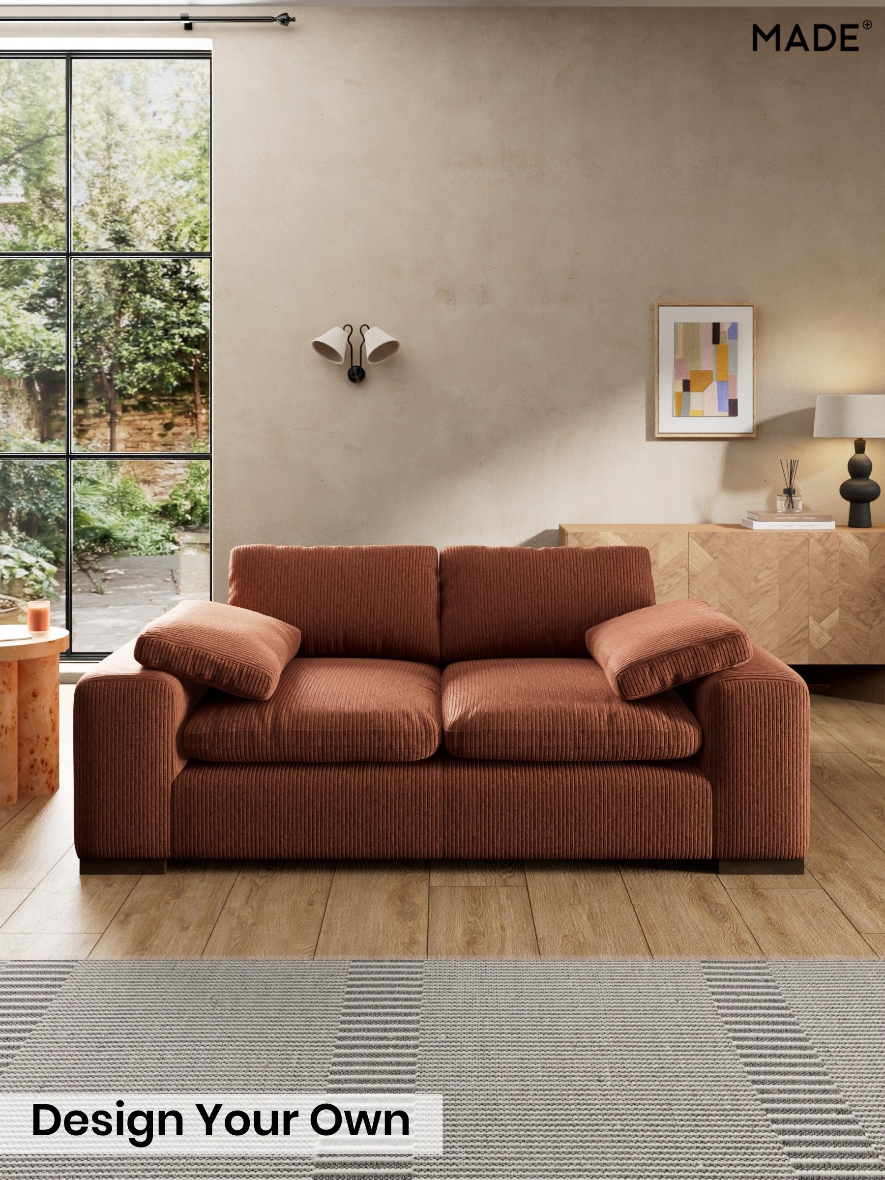 Matt Corduroy/Nutmeg Orange - Melbourne Luxe By Made