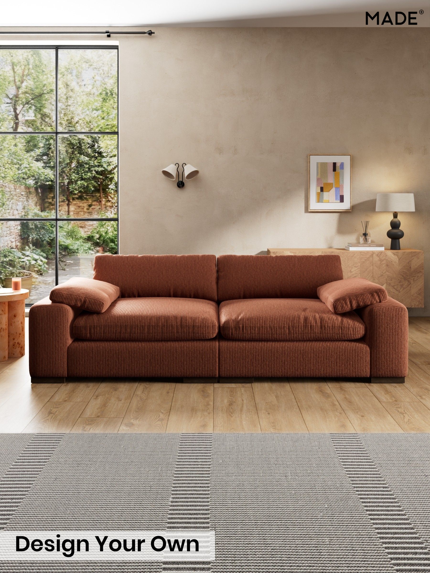 Matt Corduroy/Nutmeg Orange - Melbourne Luxe By Made