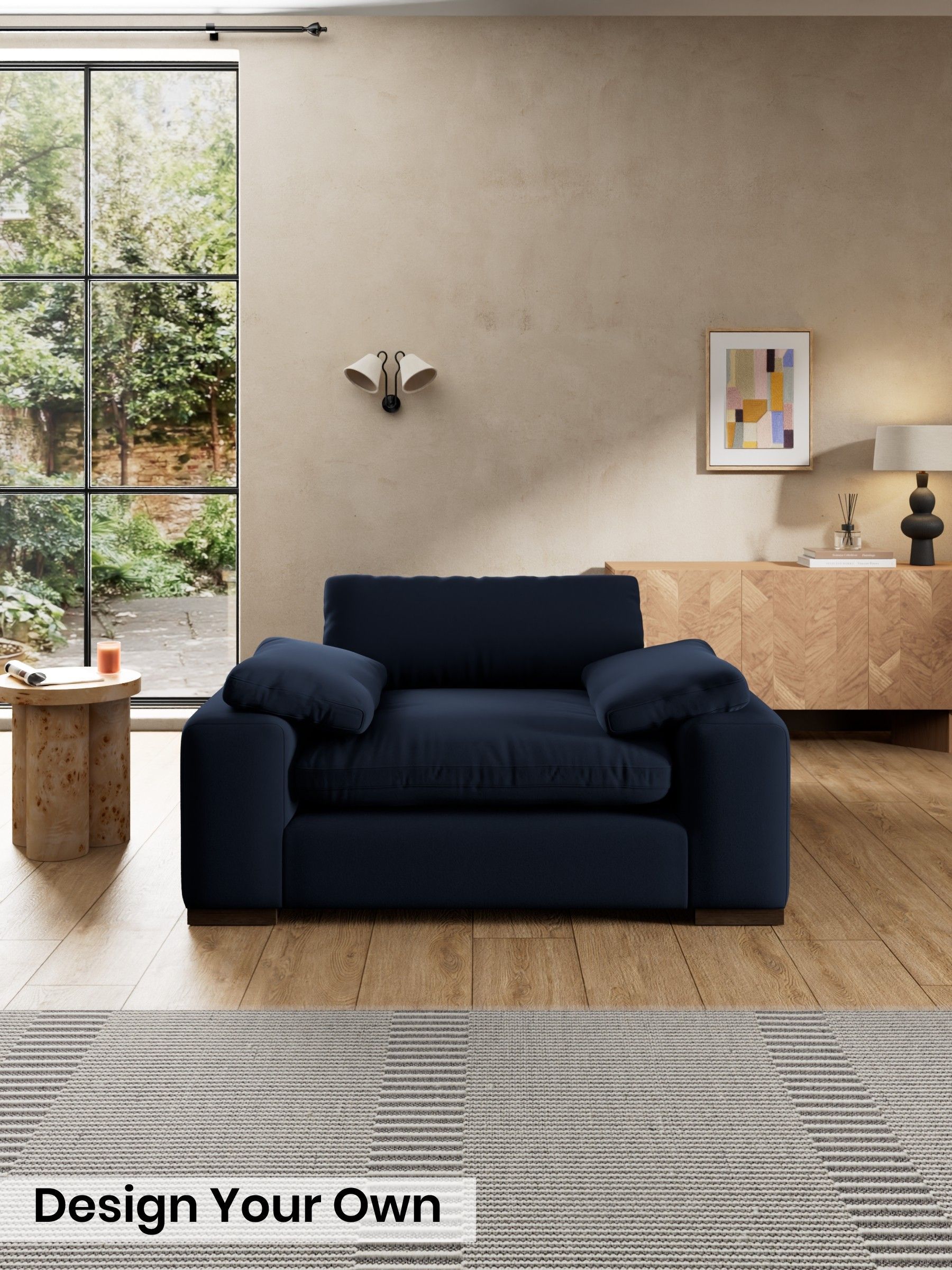 Matt Velvet Easy Clean/Dark Navy Blue - Melbourne Luxe By Made
