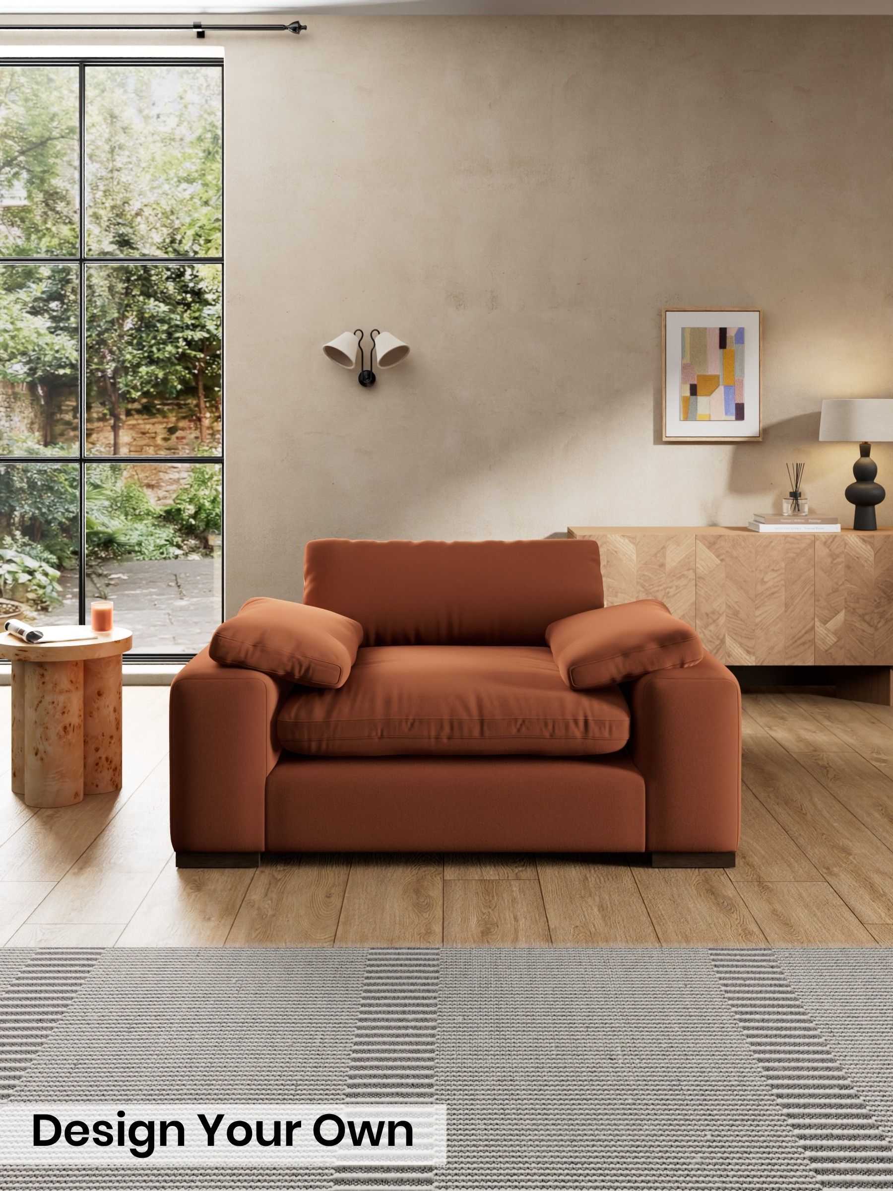 Matt Velvet Easy Clean/Cinnamon Brown - Melbourne Luxe By Made