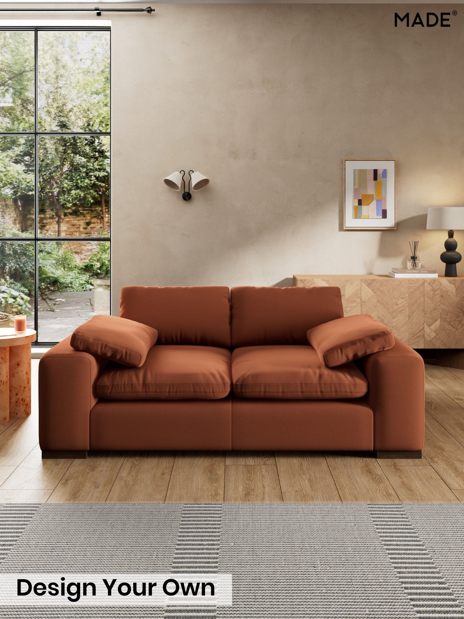Matt Velvet Easy Clean/Cinnamon Brown - Melbourne Luxe By Made