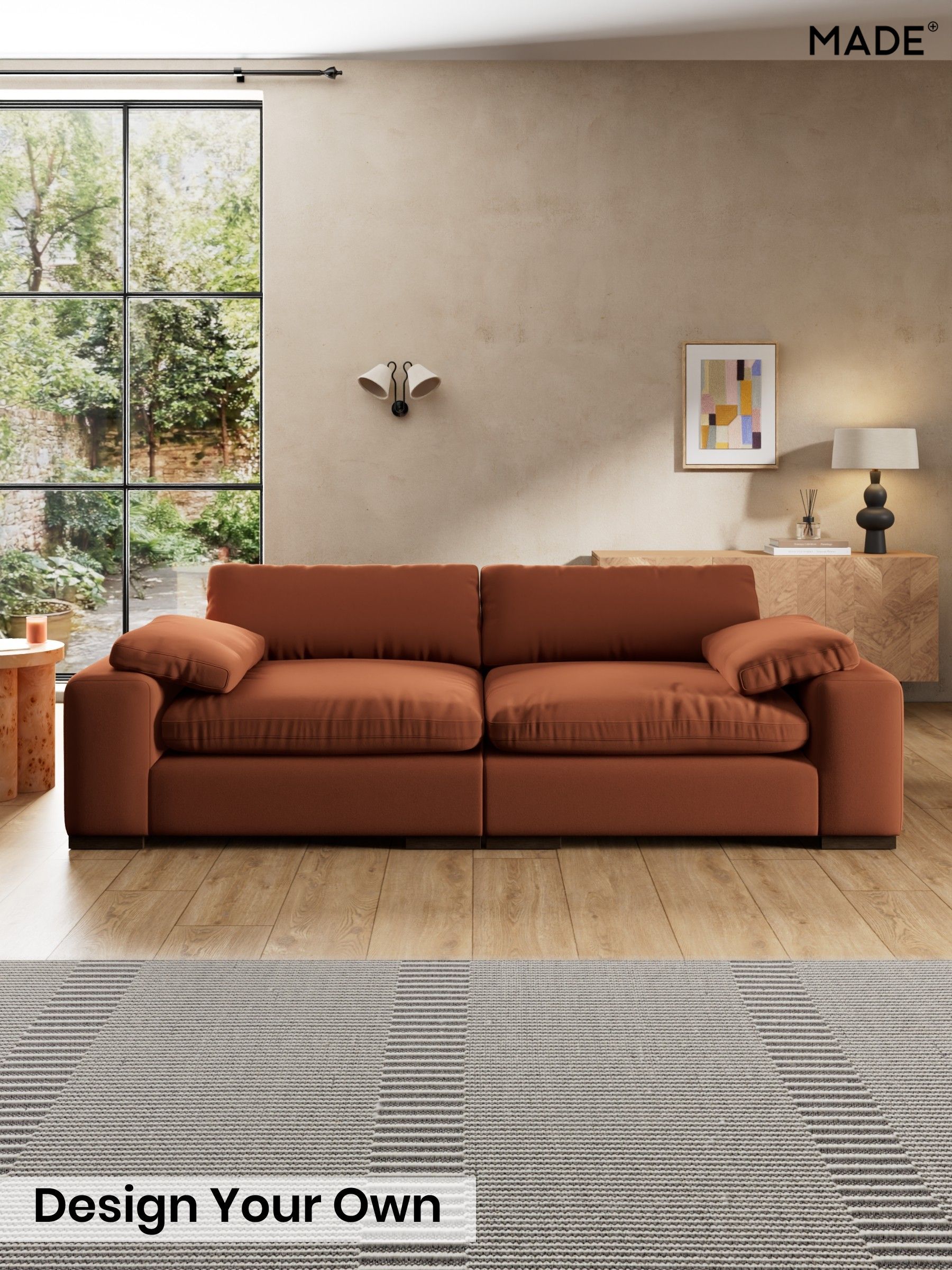 Matt Velvet Easy Clean/Cinnamon Brown - Melbourne Luxe By Made