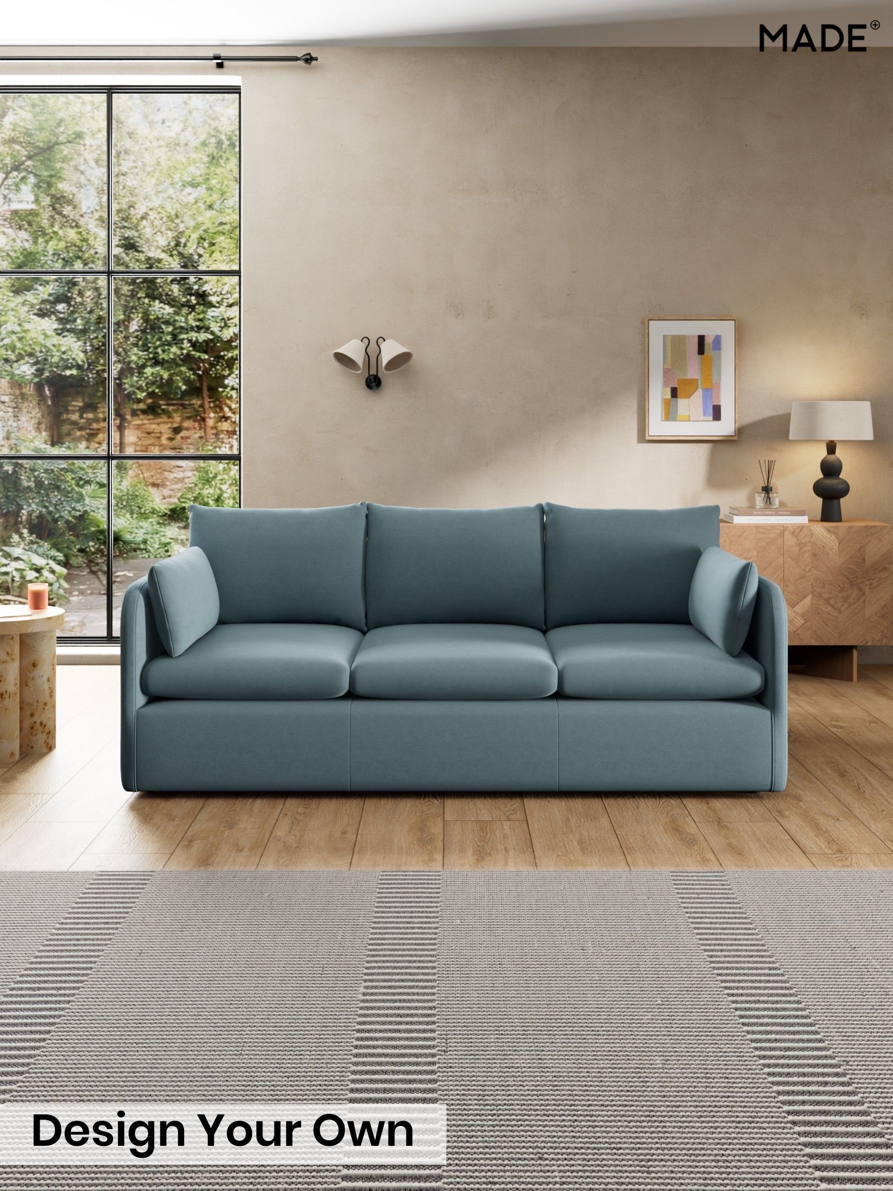 Cotton Velvet Blend/Denim Blue - Jackson By Made