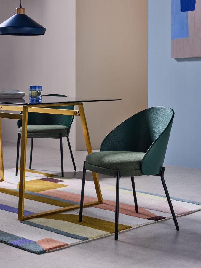 Set of 2 Talia Dining Chairs in Green (N39575) | £329