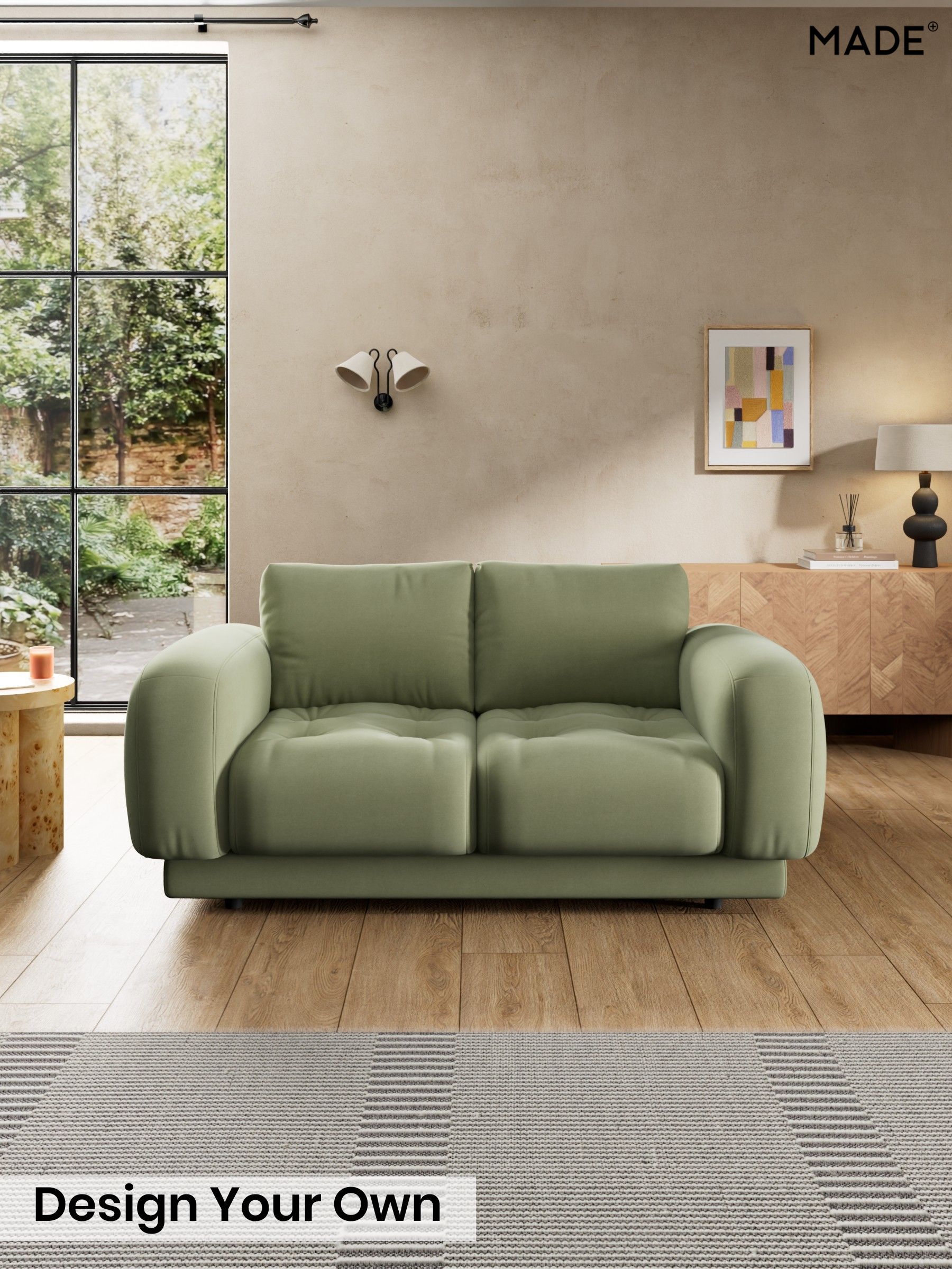 Cotton Velvet Blend/Sage Green - Flint By Made