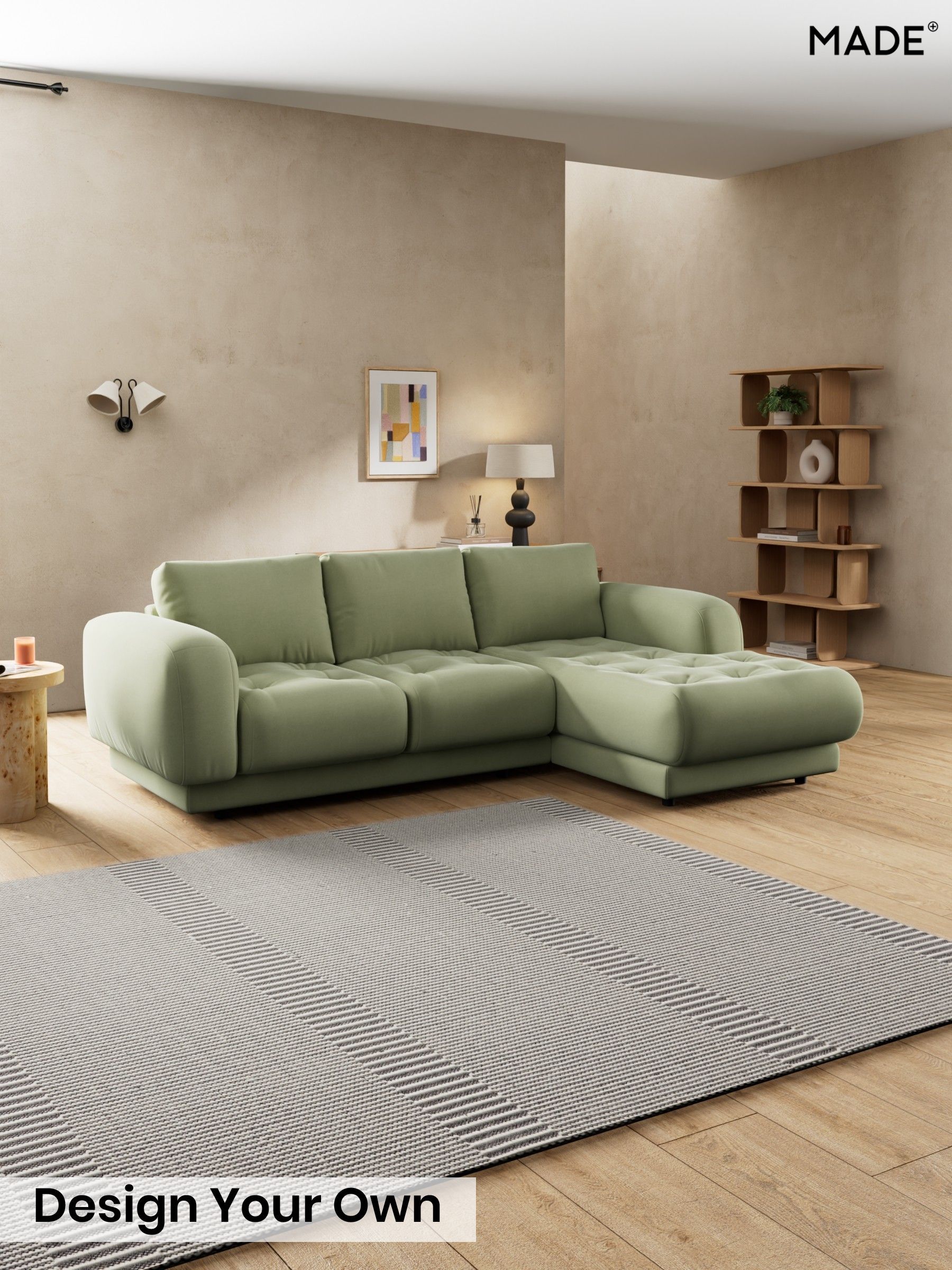 Cotton Velvet Blend/Sage Green - Flint By Made