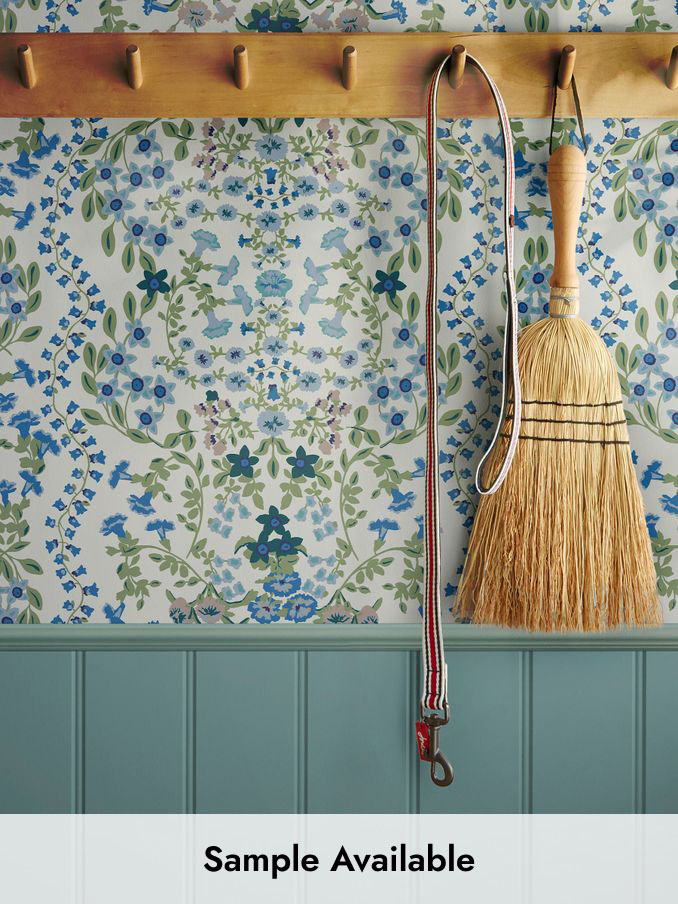Cream Symmetrical Trellis Ditsy 10M Wallpaper (N43567) | £48