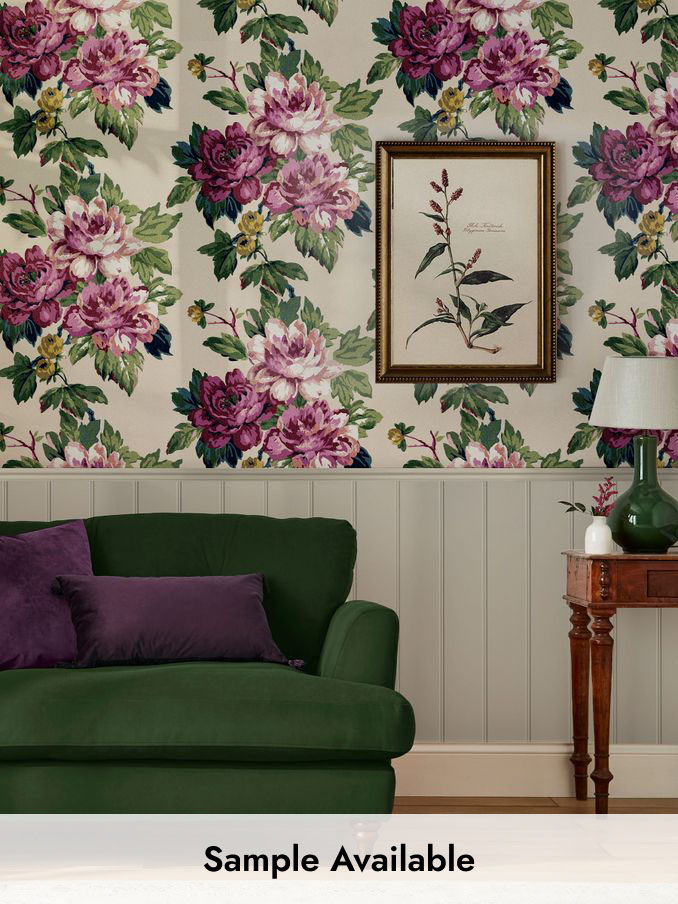 Cream Invite Floral 10M Wallpaper (N43583) | £48