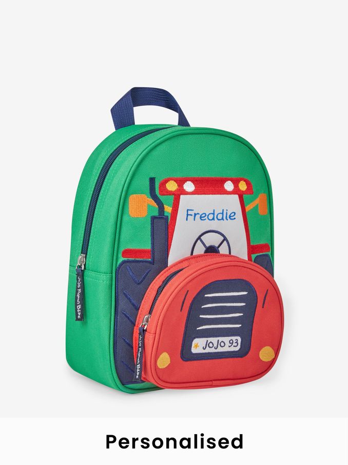 Personalised Tractor Backpack (N44050) | £28