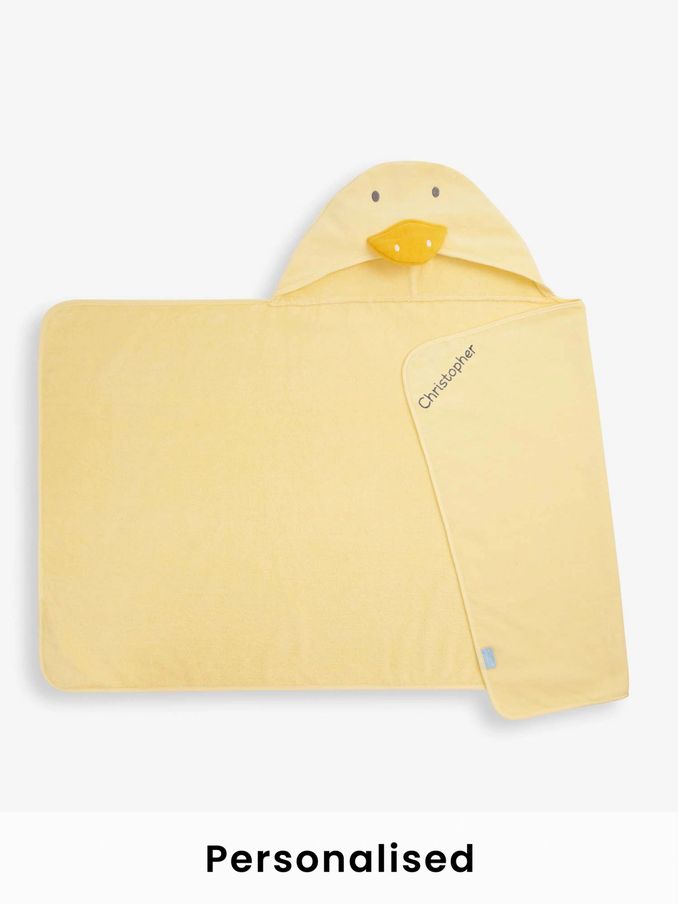 Personalised Children's Duck Hooded Towel (N44063) | £30
