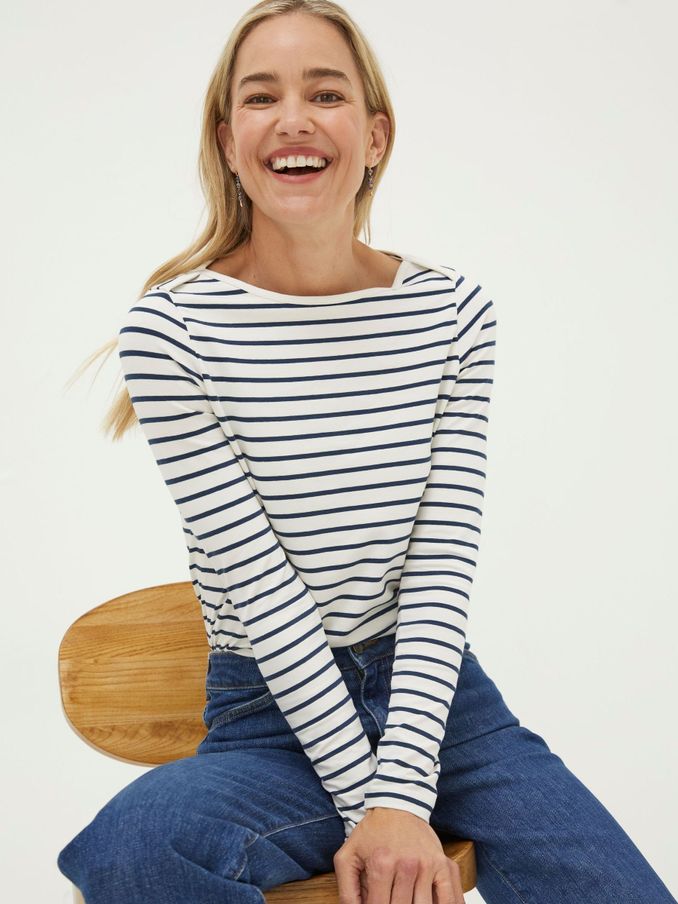 Breton Cream T-Shirt (N44529) | £15