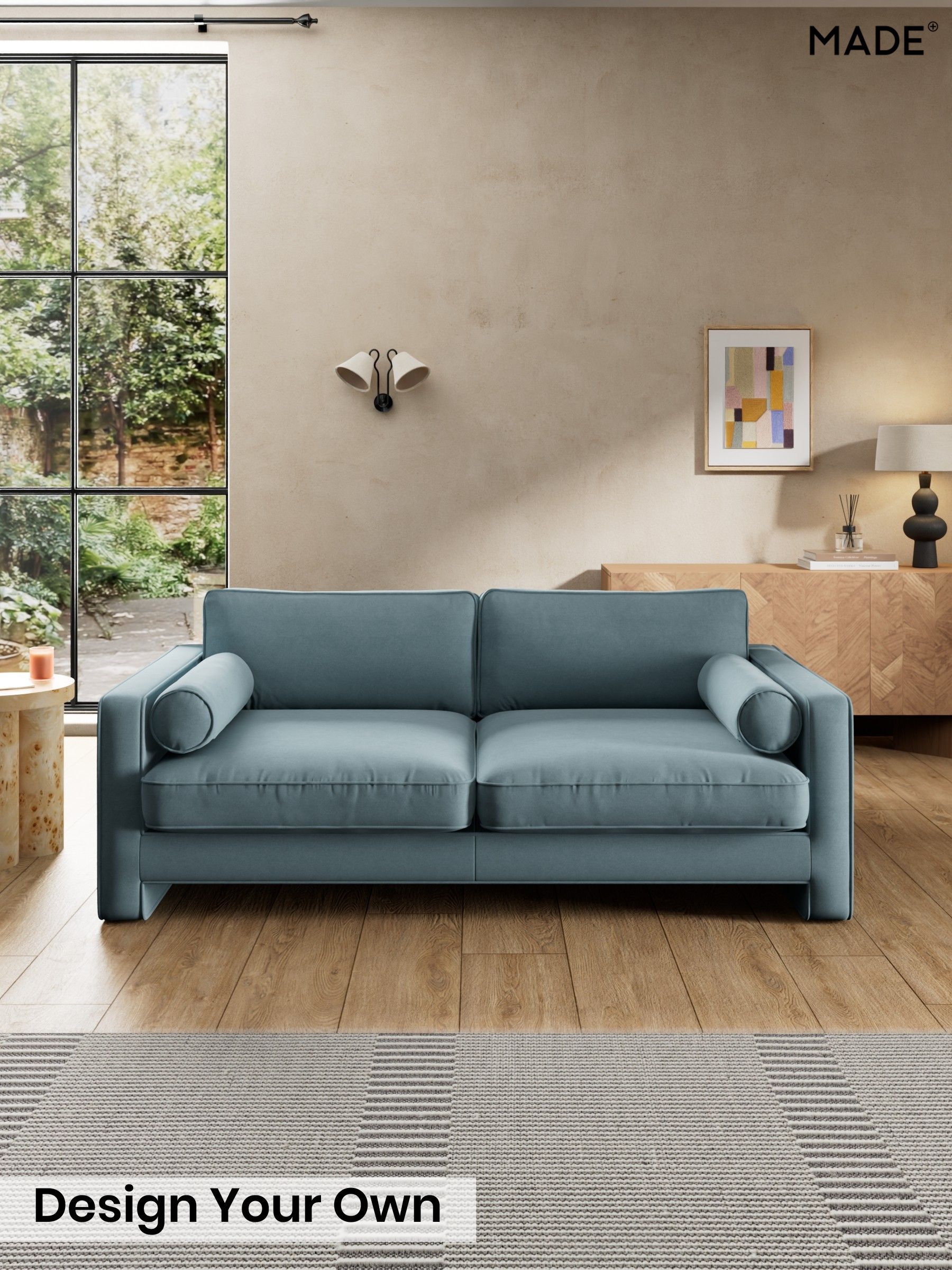 Cotton Velvet Blend/Denim Blue - Holloway By Made