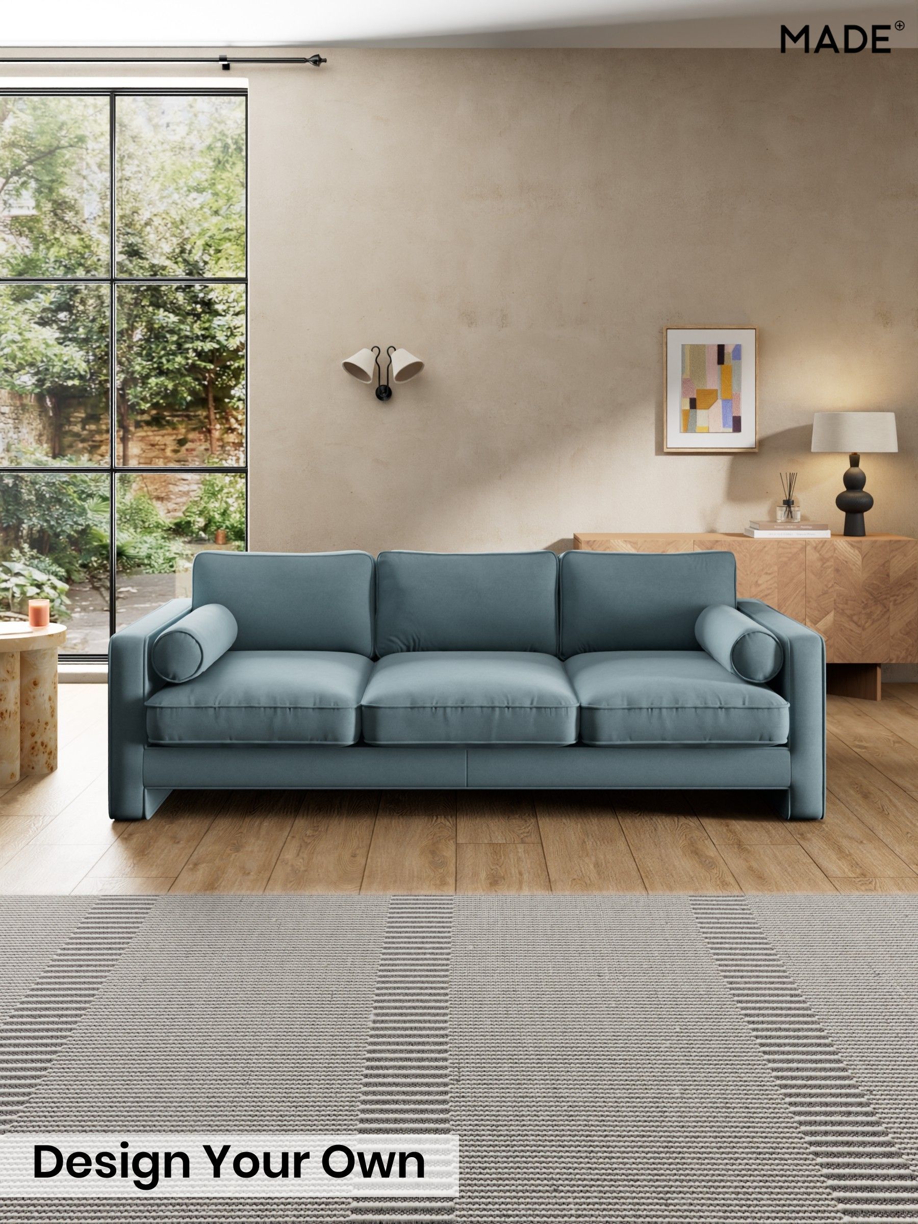 Cotton Velvet Blend/Denim Blue - Holloway By Made