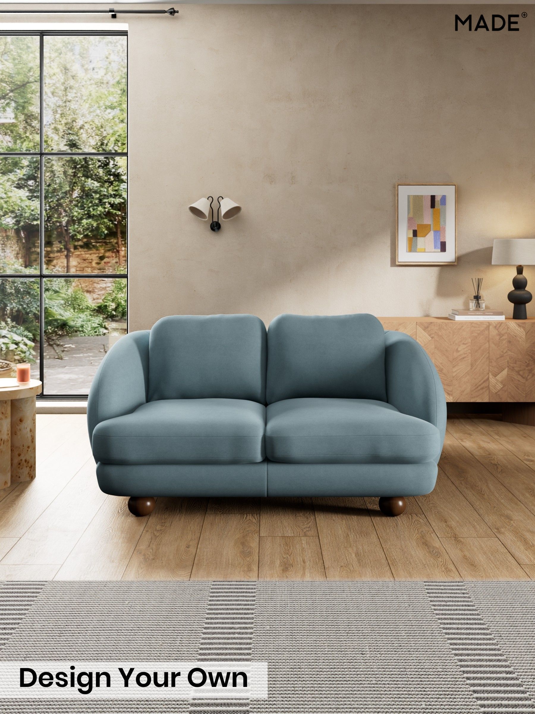 Cotton Velvet Blend/Denim Blue - Madris By Made