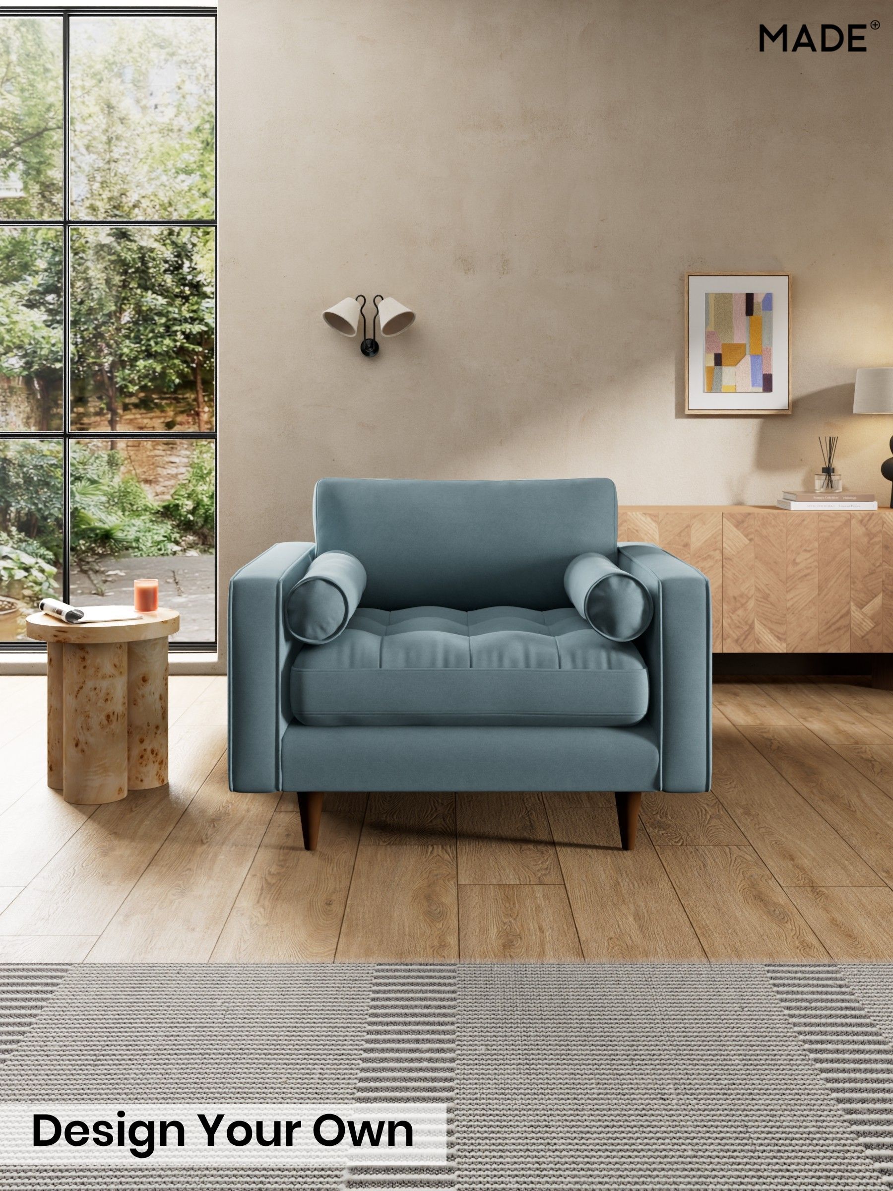 Cotton Velvet Blend/Denim Blue - Scott By Made