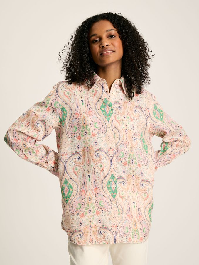 Amilla Multi 100% Linen Shirt (N48837) | £41