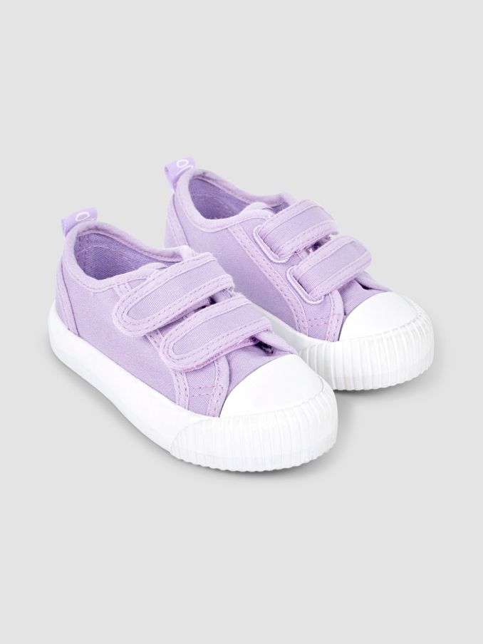 Lilac Canvas Pumps (N49413) | £9