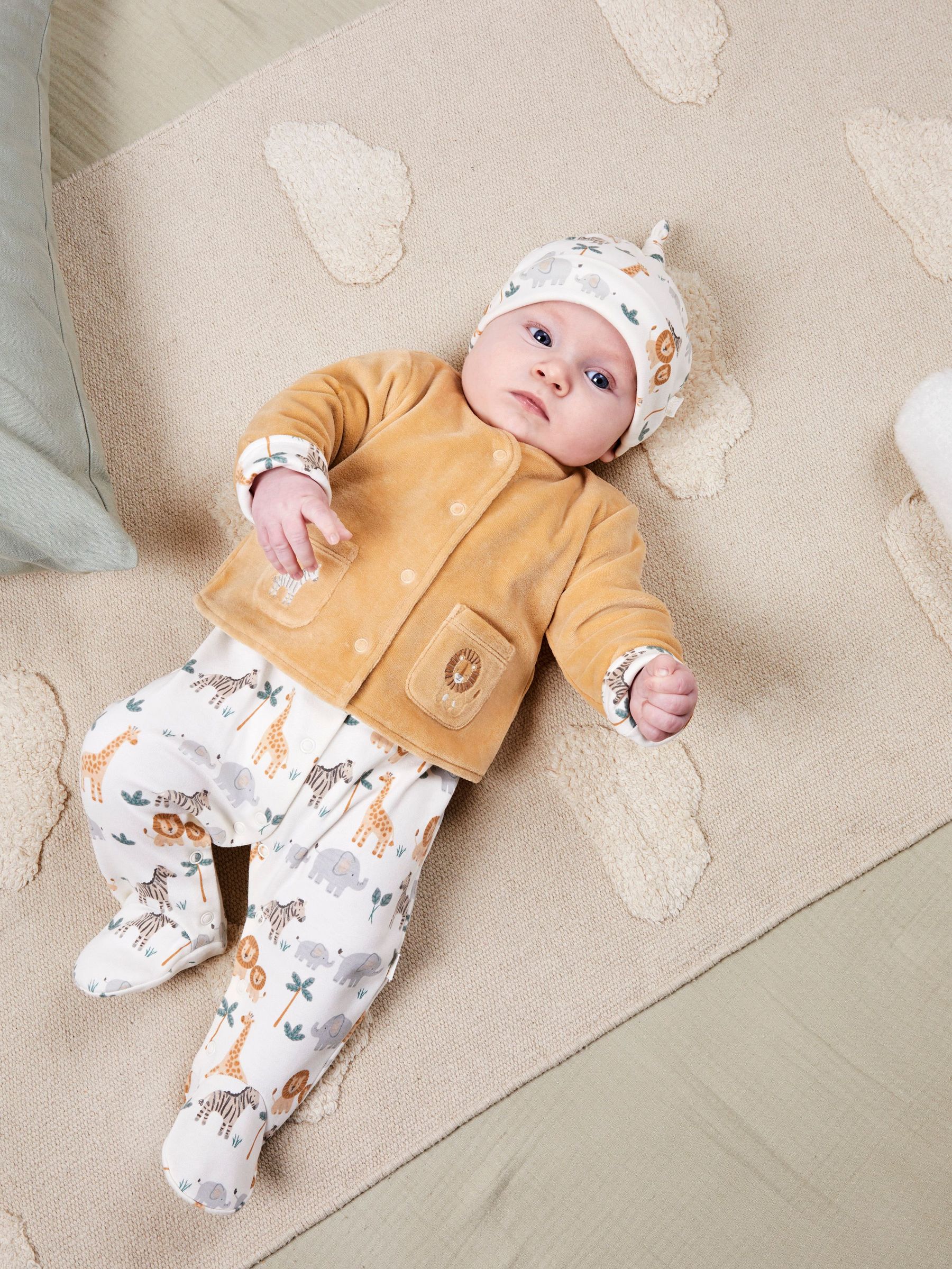2-Piece Safari Sleepsuit & Jacket Set in Safari (N49428) | £28