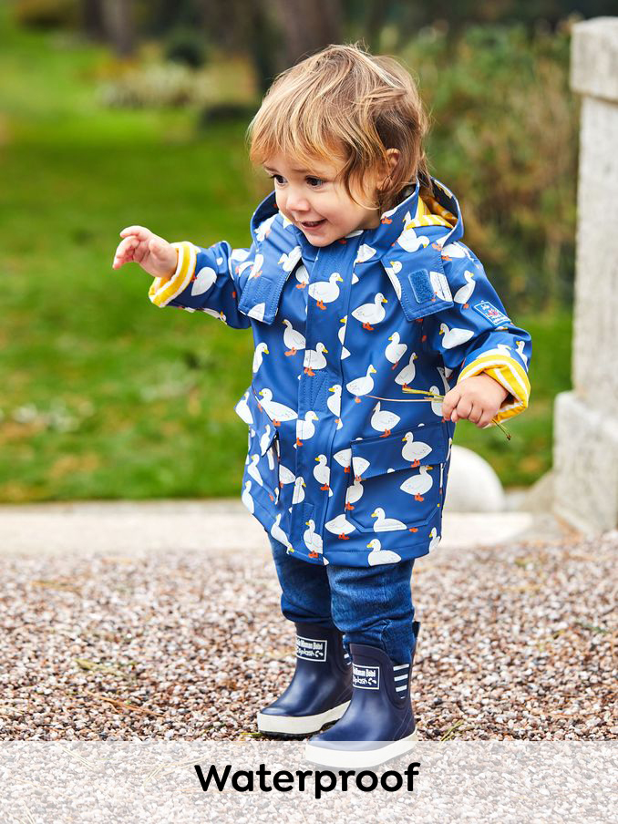 Denim Blue Duck Waterproof Jacket (N49444) | £39.50